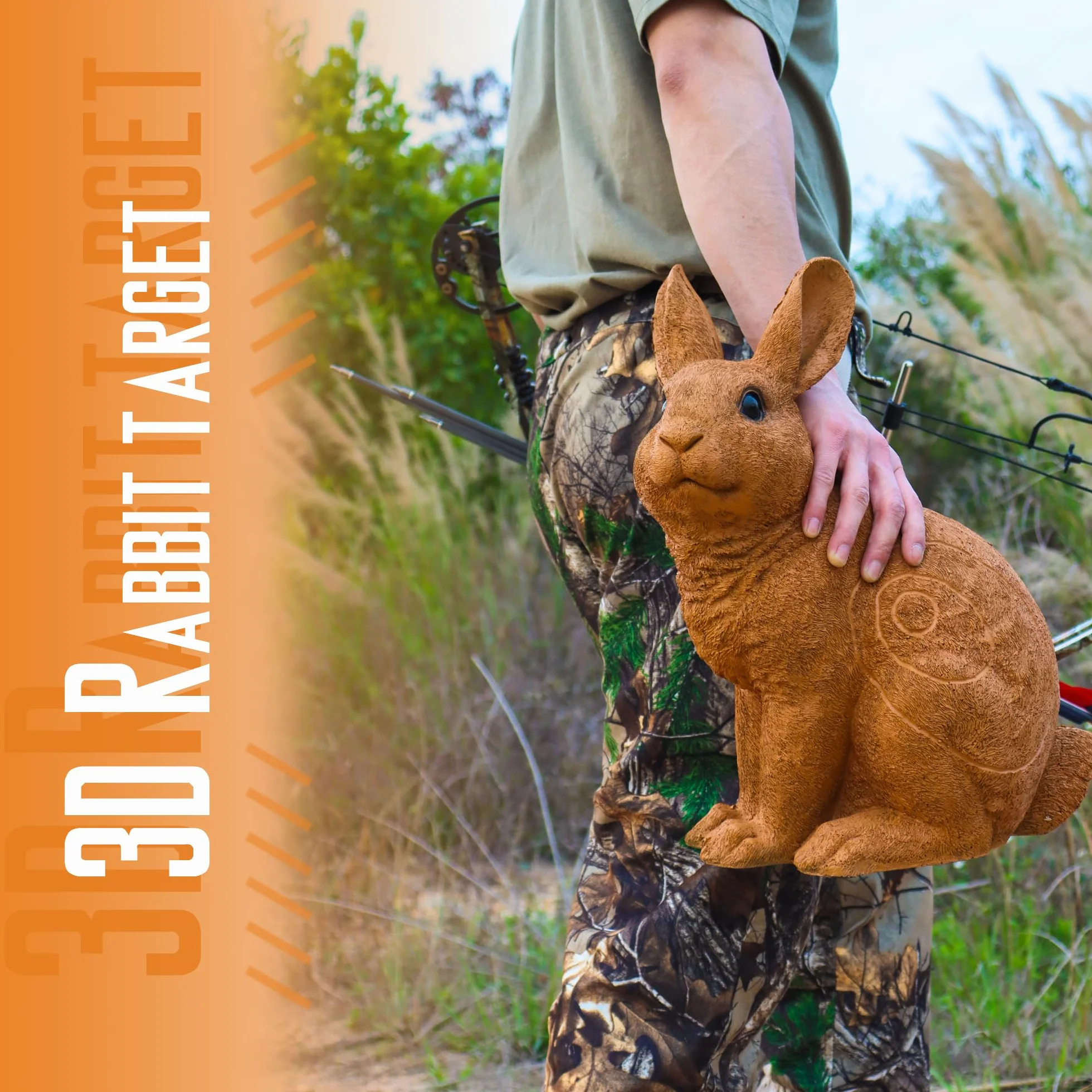 Archery Targets Rabbit 3D Animal Shooter avec support de groupe pour la chasse aux cibles