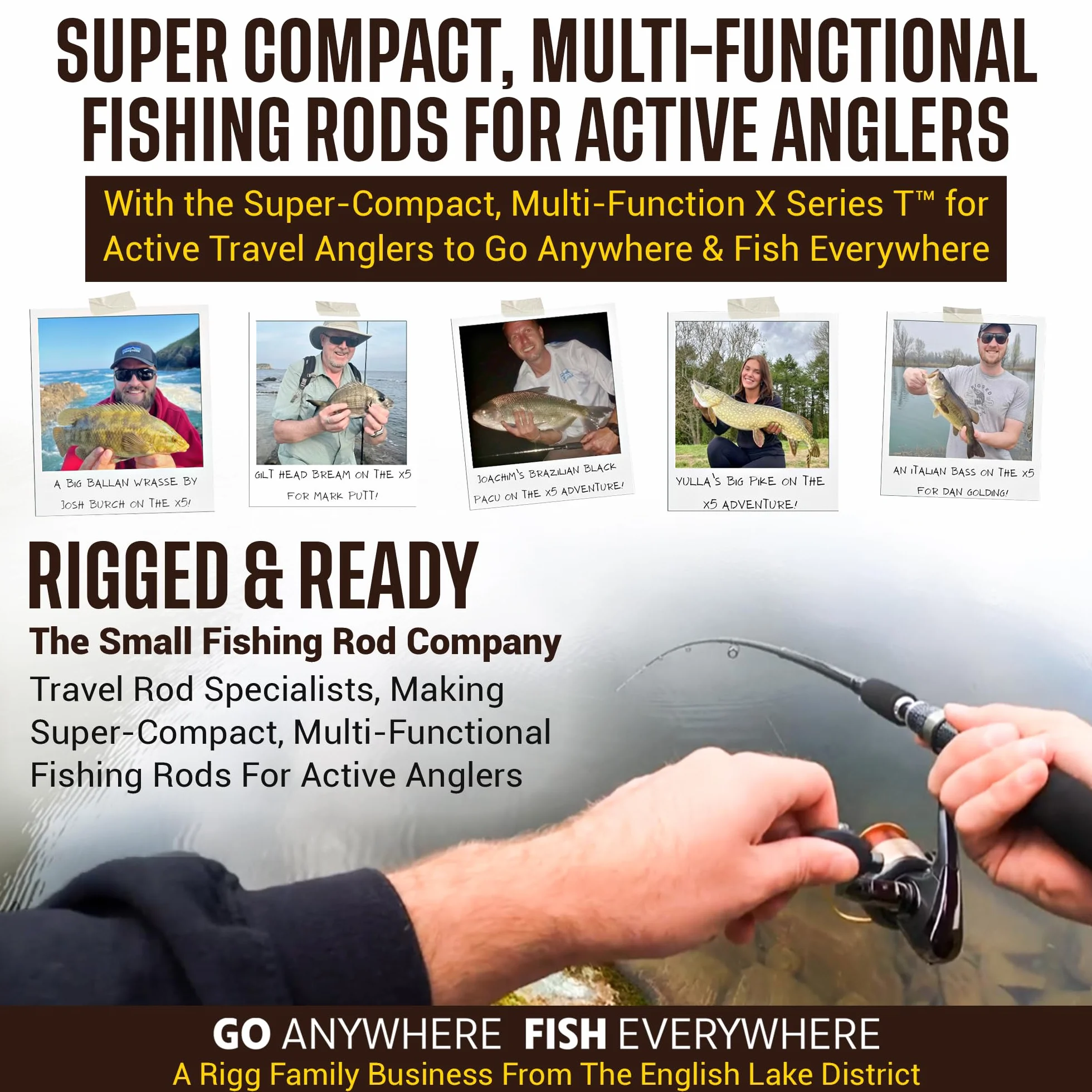 X5 Series Travel Fishing Rod & Case (X5 Max, Travel & Combo) – Combinaisons de Canne à pêche en Nano-Carbone pour Tous Vos Besoins de pêche. pêche au Spin, pêche à la Mouche, pêche au Grand Livre et