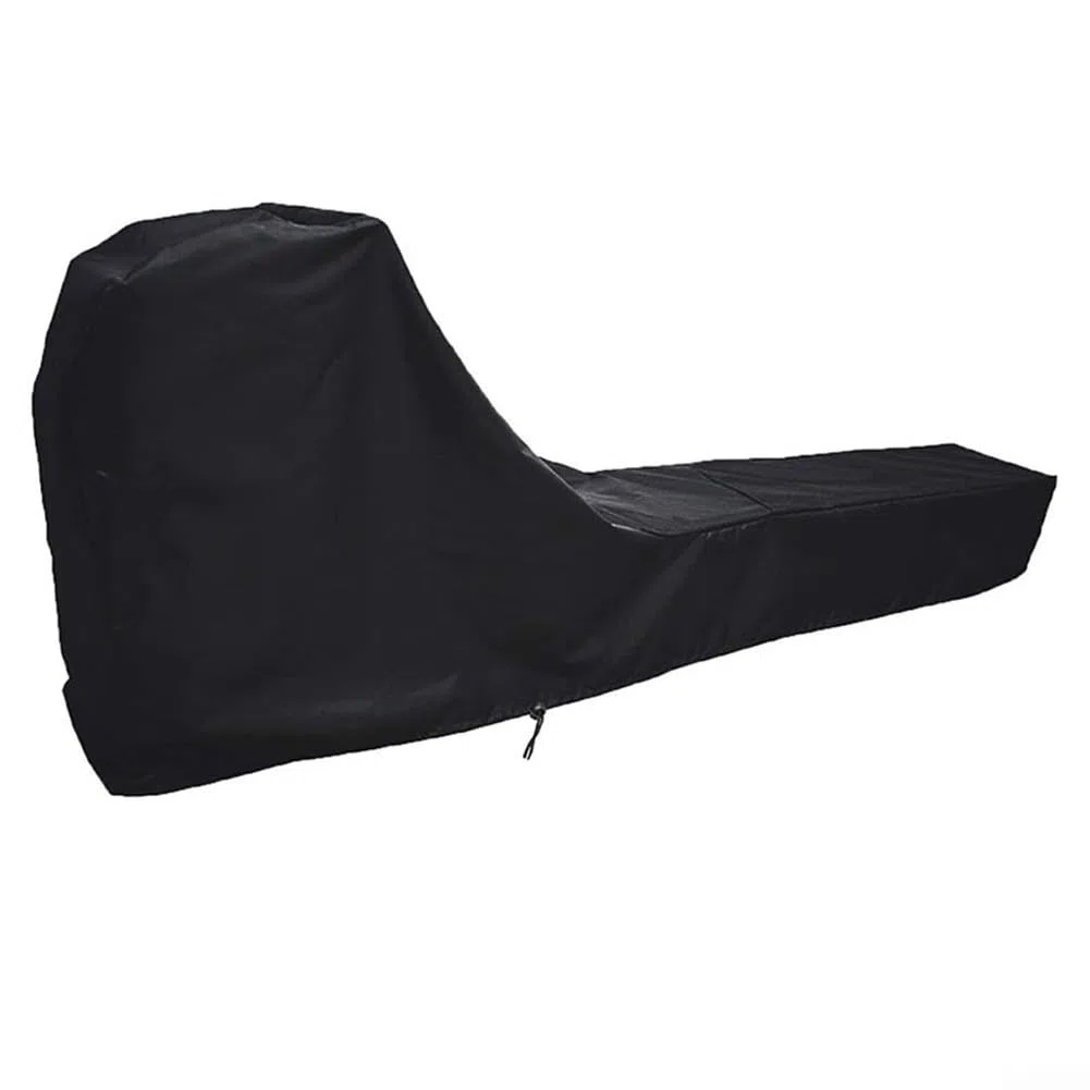 Housse de protection imperméable et anti-poussière pour rameur Concept 2 avec corde coupe-vent Noir 241 x 101 cm