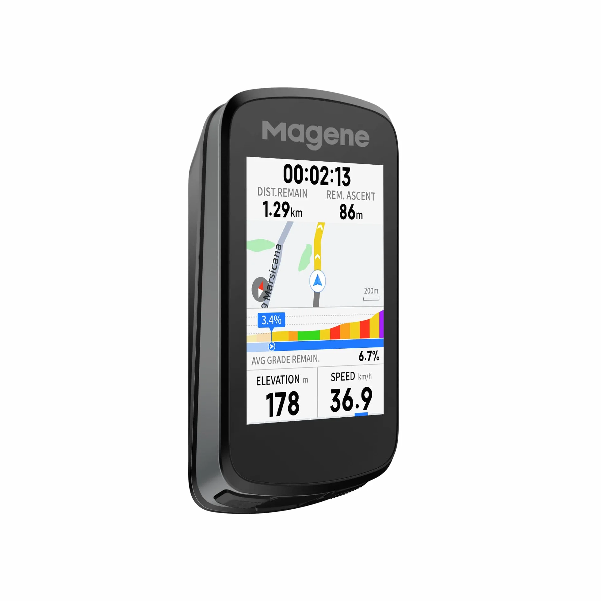 Magene C606/C606 V2 Compteur GPS vélo, Multi-Scenario ClimbPro, Transfert de données Wi-FI et Bluetooth, Replanification d'itinéraire, Affichage des données Personnalisable