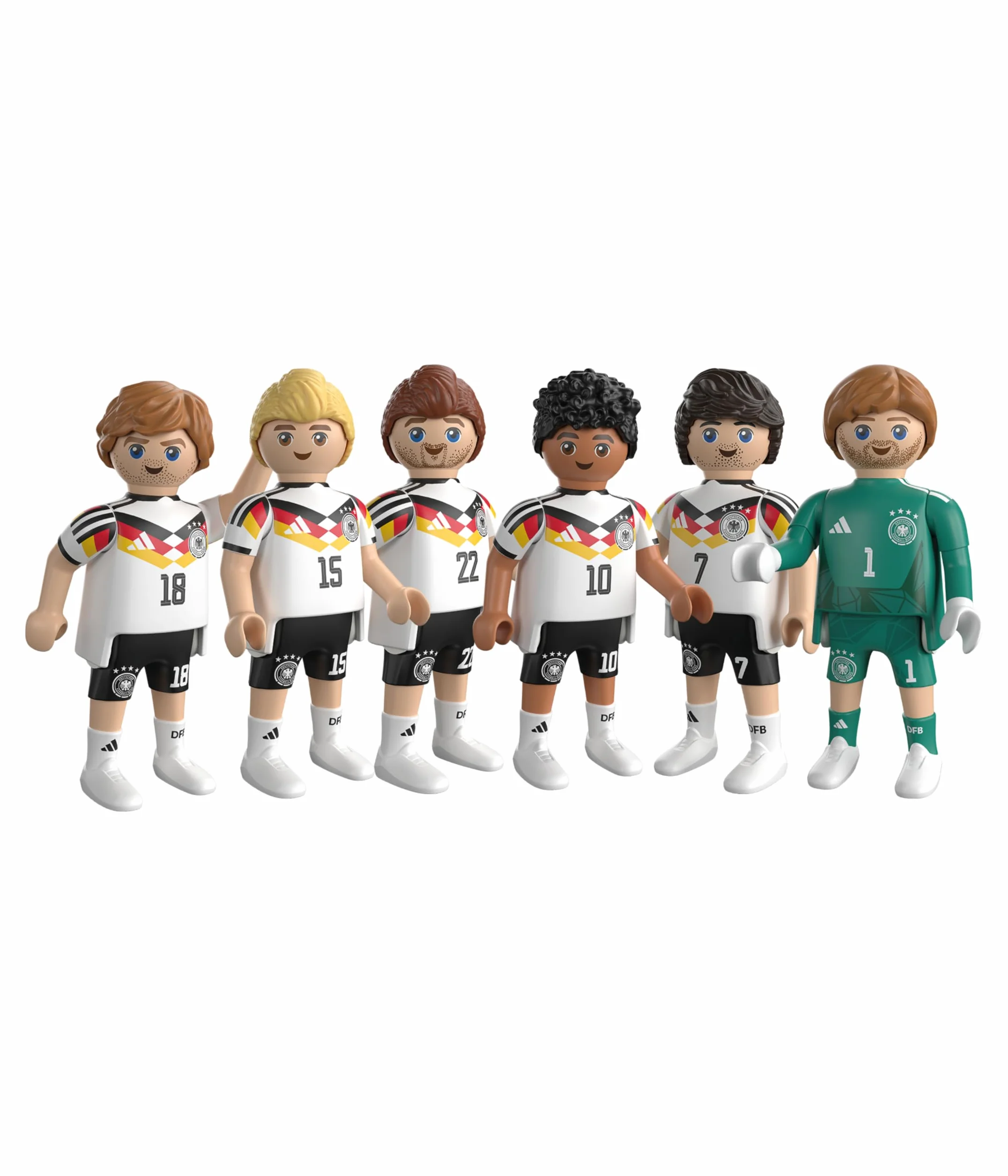 PLAYMOBIL DFB 210450 - Jeu de Joueurs 2 - Figurines de Football
