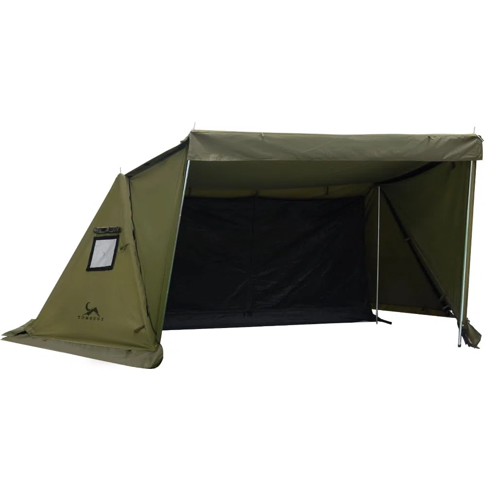 TOMOUNT Minilite Tente d'Intérieur en Coton avec Trou de Poêle pour 1 Personne - 4 Ans, pour Camping, Randonnée, Trekking