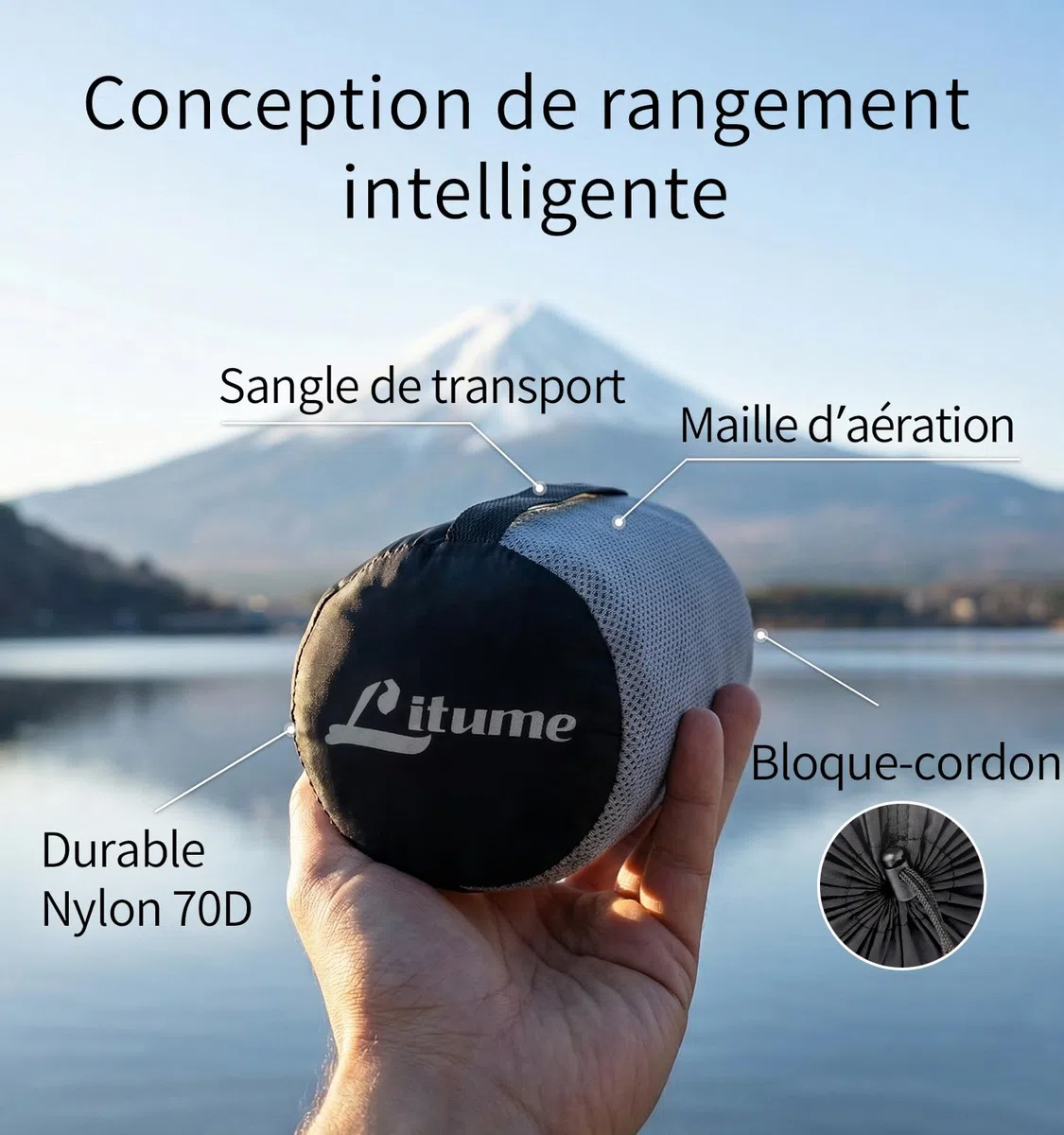 Litume Couverture de Voyage légère et Respirante, Couverture d'avion Souple 170 x 122 cm pour Les Voyageurs, Drap de Camping Pliable avec Sac de Rangement pour Train, Camp, Voyage
