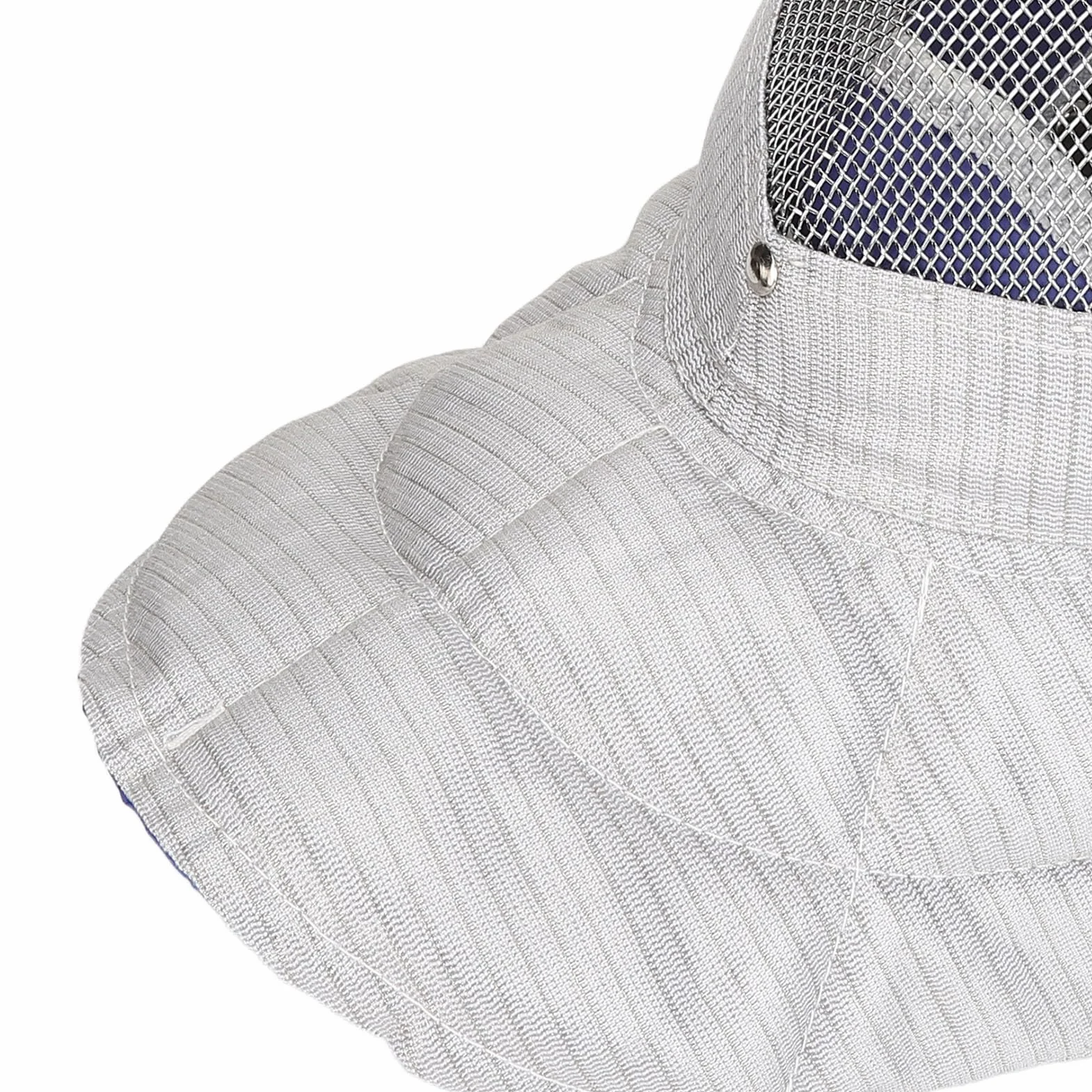 Casque d'escrime, Casque en d'acier certifié CE 350N avec Bavoir rembourré en Cuir PU, Idéal pour Les Escrimeurs Débutants et Expérimentés