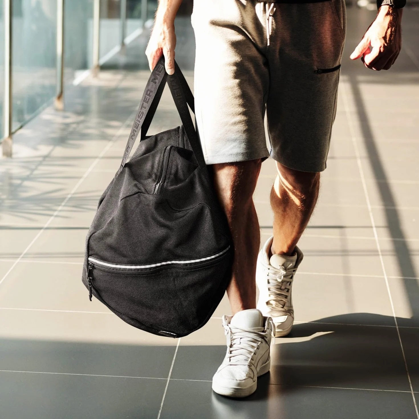 Meister Sac de Sport Respirant X-Large en Mesh à Mailles chaîne - V2.0 Noir