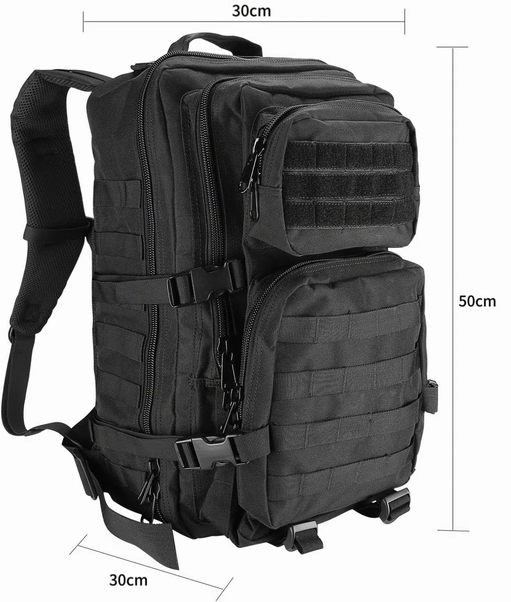 ProCase Sac à Dos Militaire de Grand Volume, Sac Tactique Voyage Multifonction, Sac Crossfit Randonnée pour Trekking/Randonnée/Camping/Voyage/École/Pêche/Alpinisme