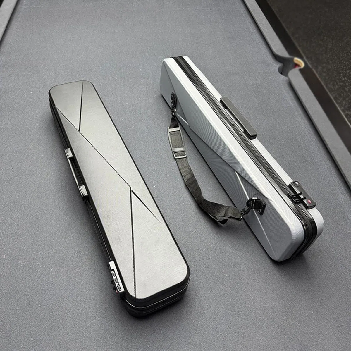 LOVIVER Étui Rigide pour Queues de Billard, Boîte de Transport pour Le Rangement et Le Transport, étui de Transport étanche pour Queues de Billard avec Bandou