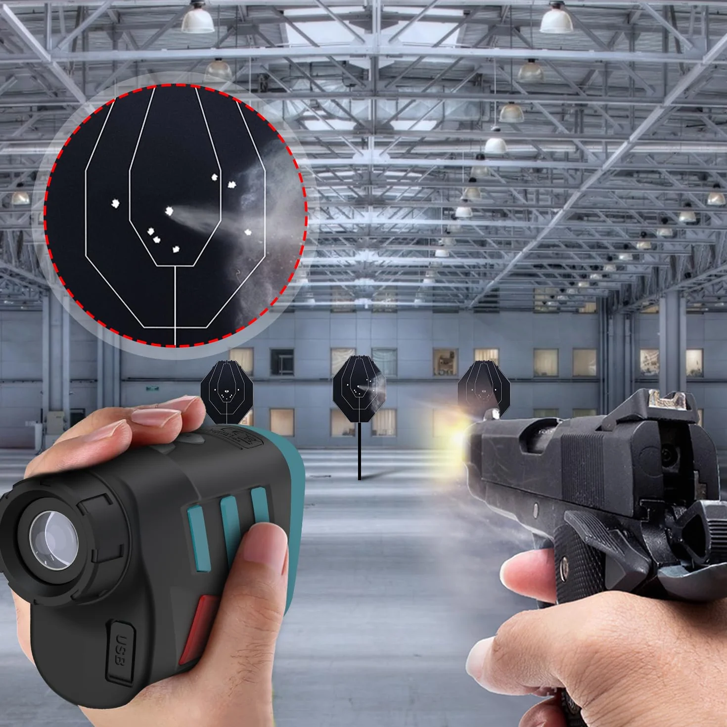 Télémètre de Golf, DT600 de Mesure Laser avec grossissement x6 et Batterie Rechargeable Mesure Distance Mesure 600, Angle Mesure de Classe de Protection IP54