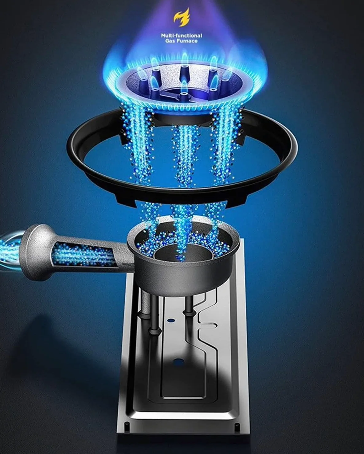 Réchaud à gaz d'extérieur RHP cuisinière de camping I cuisinière à gaz avec 8 cartouches de gaz à baïonnette - avec étui pratique - jusqu'à 30% de consommation de gaz en m