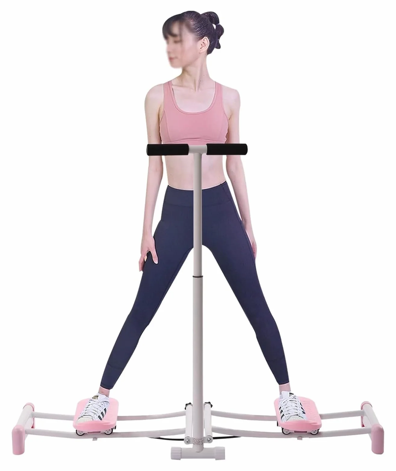 Appareil d'Entraînement des Jambes 2 en 1 - Machine de Ski pour Femme, Exercice Intérieur de Cuisse, Pratique du Ski