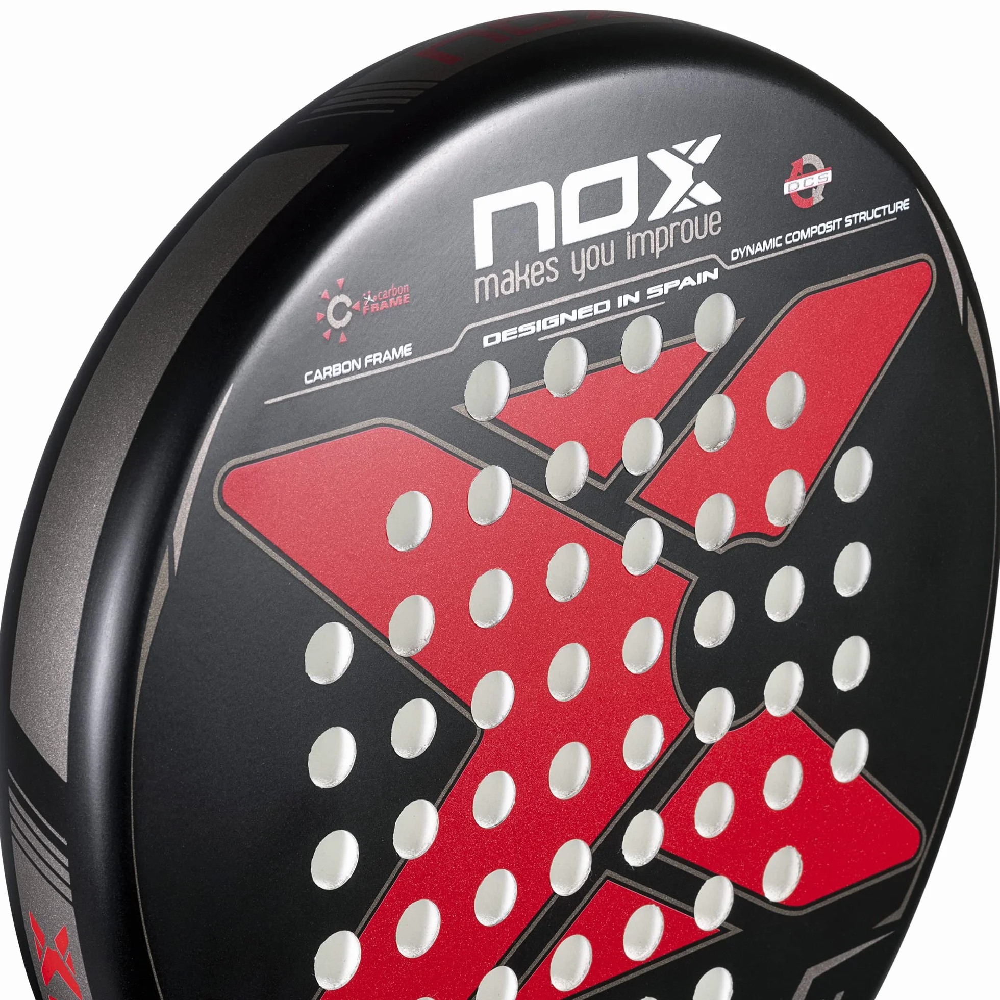 NOX Pelle de Padel Set - Exclusive Series, Noir - Rouge, Standard (Pelle Set 22 Exclusive Amazon)