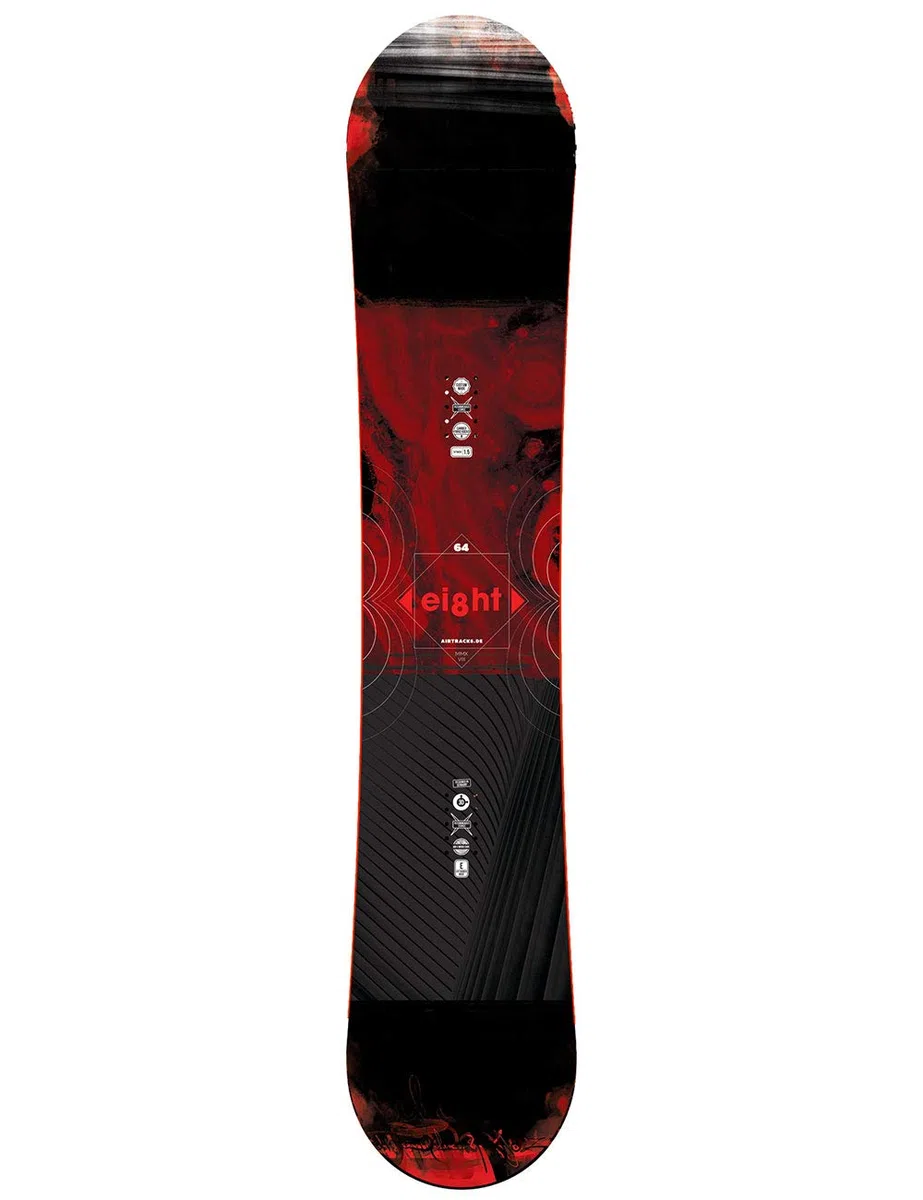 AIRTRACKS Snowboard Set/Pack Planche Eight Wide+Fixations Master FASTEC+SB Sac/Neuf