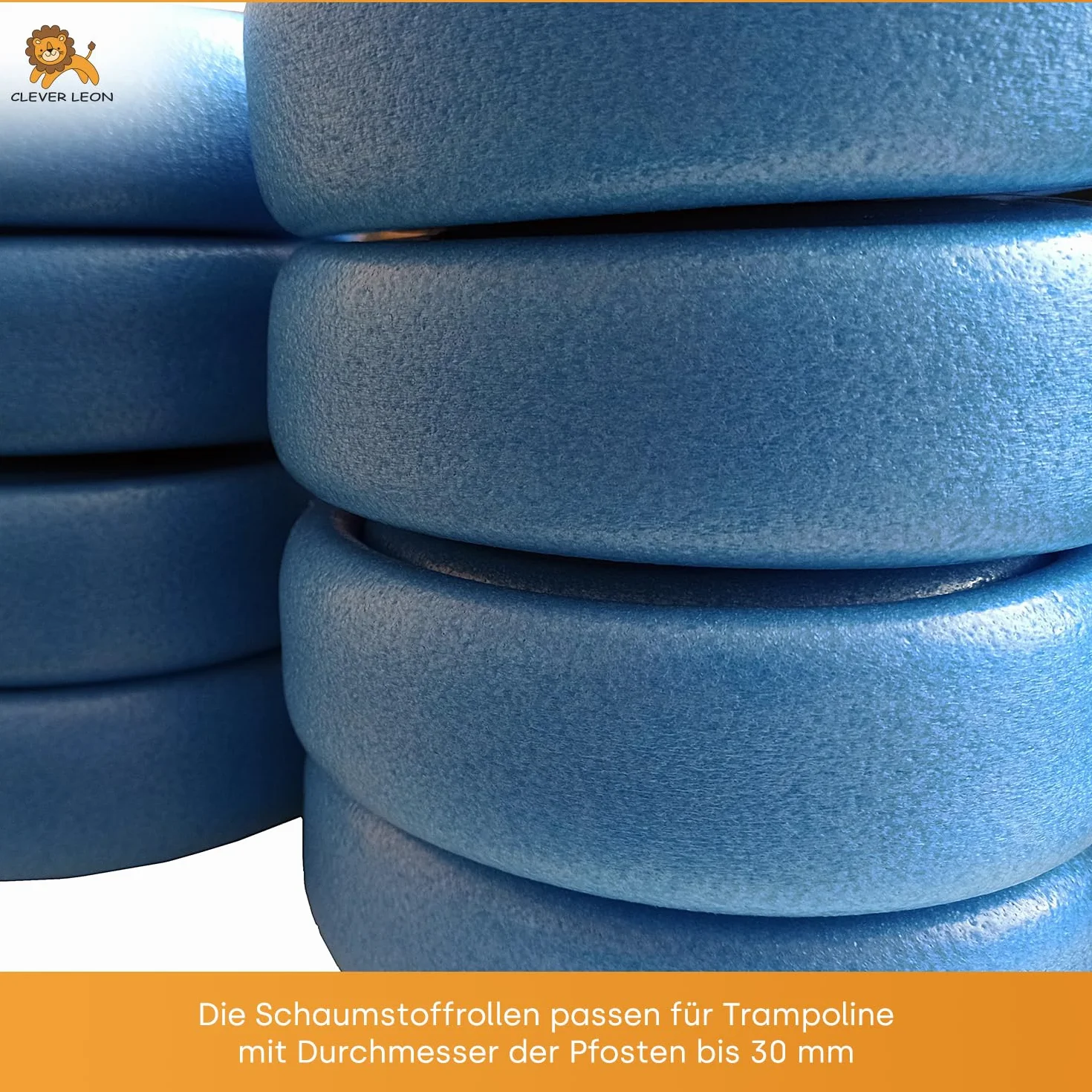 Mousse de Protection pour Trampoline 8 Poteaux 180 cm