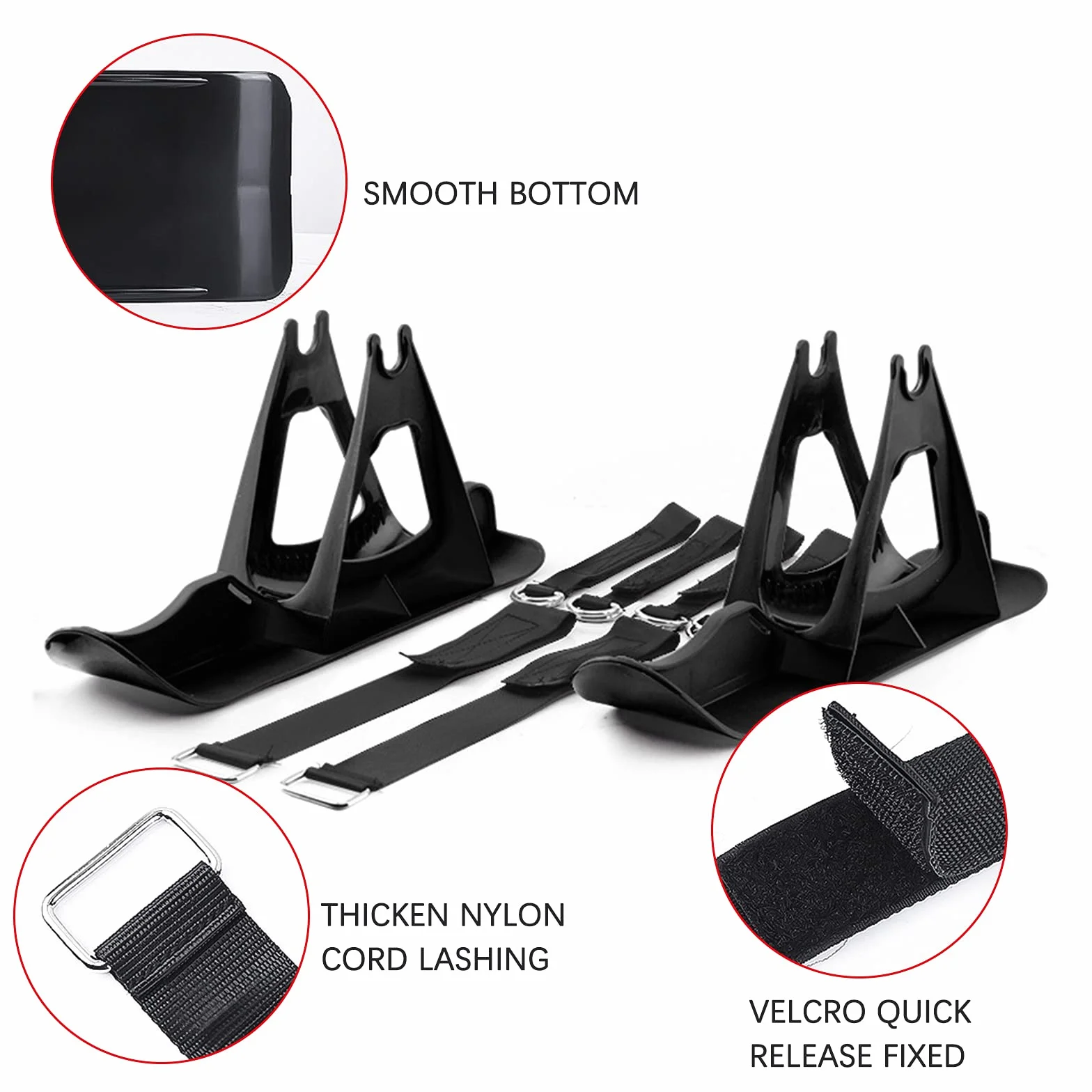 Kit de patins à neige pour scooter et vélo, snowboard