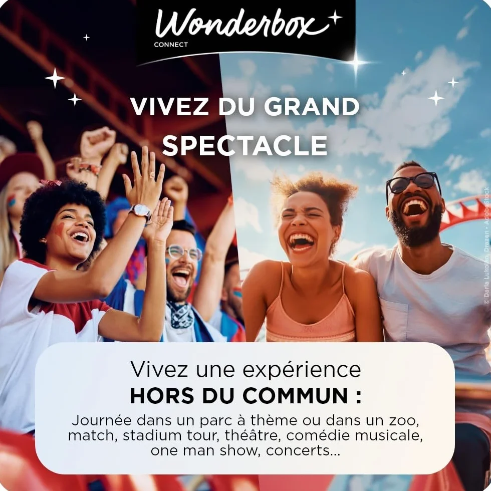 Wonderbox Connect - Coffret Cadeau - PSG Stadium Tour - 2 entrées pour Une Visite du Stade Mythique et du musée - Parc des Princes - Validité 27 Mois