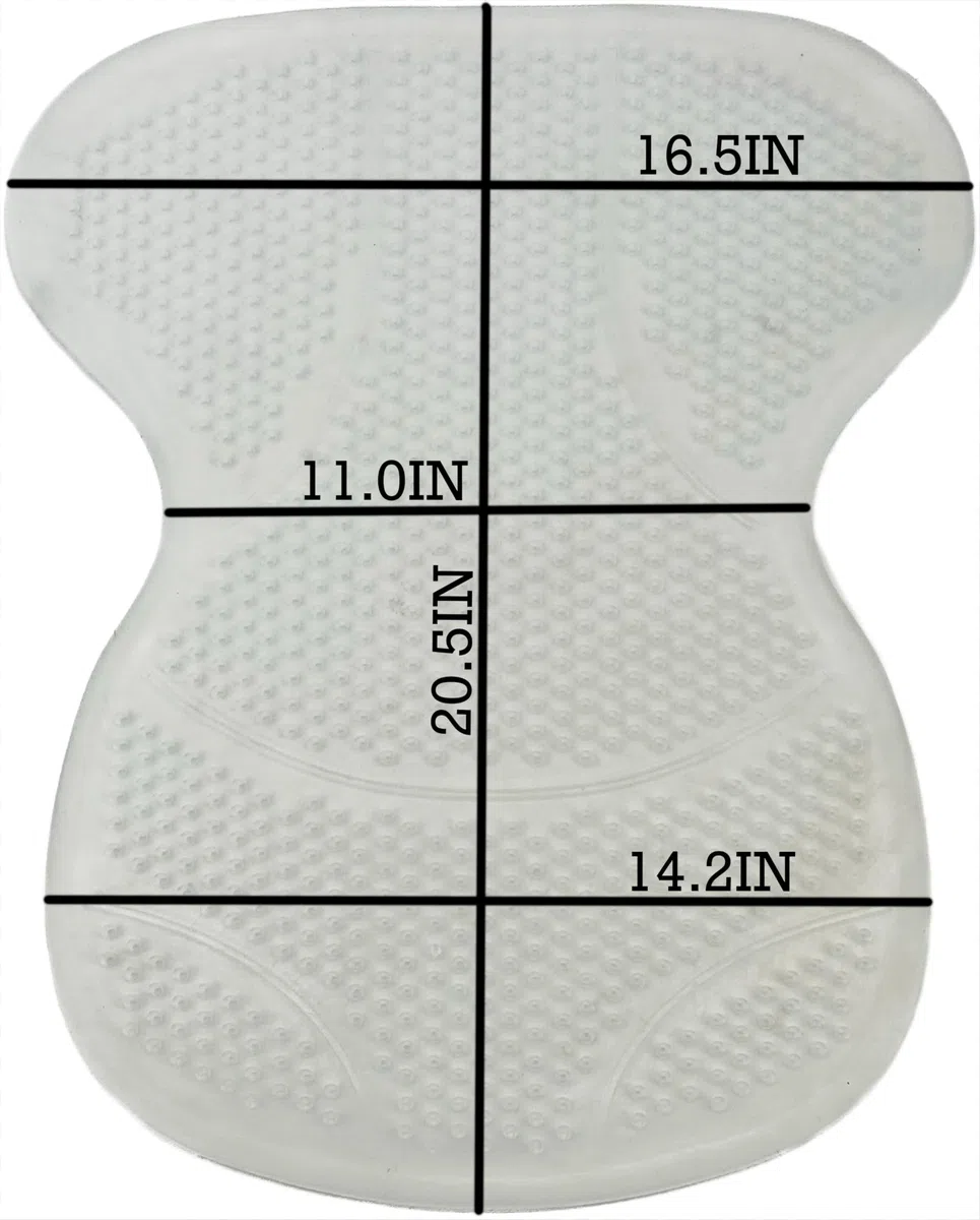 Gel Tapis de selle pour chevaux en silicone Transparent