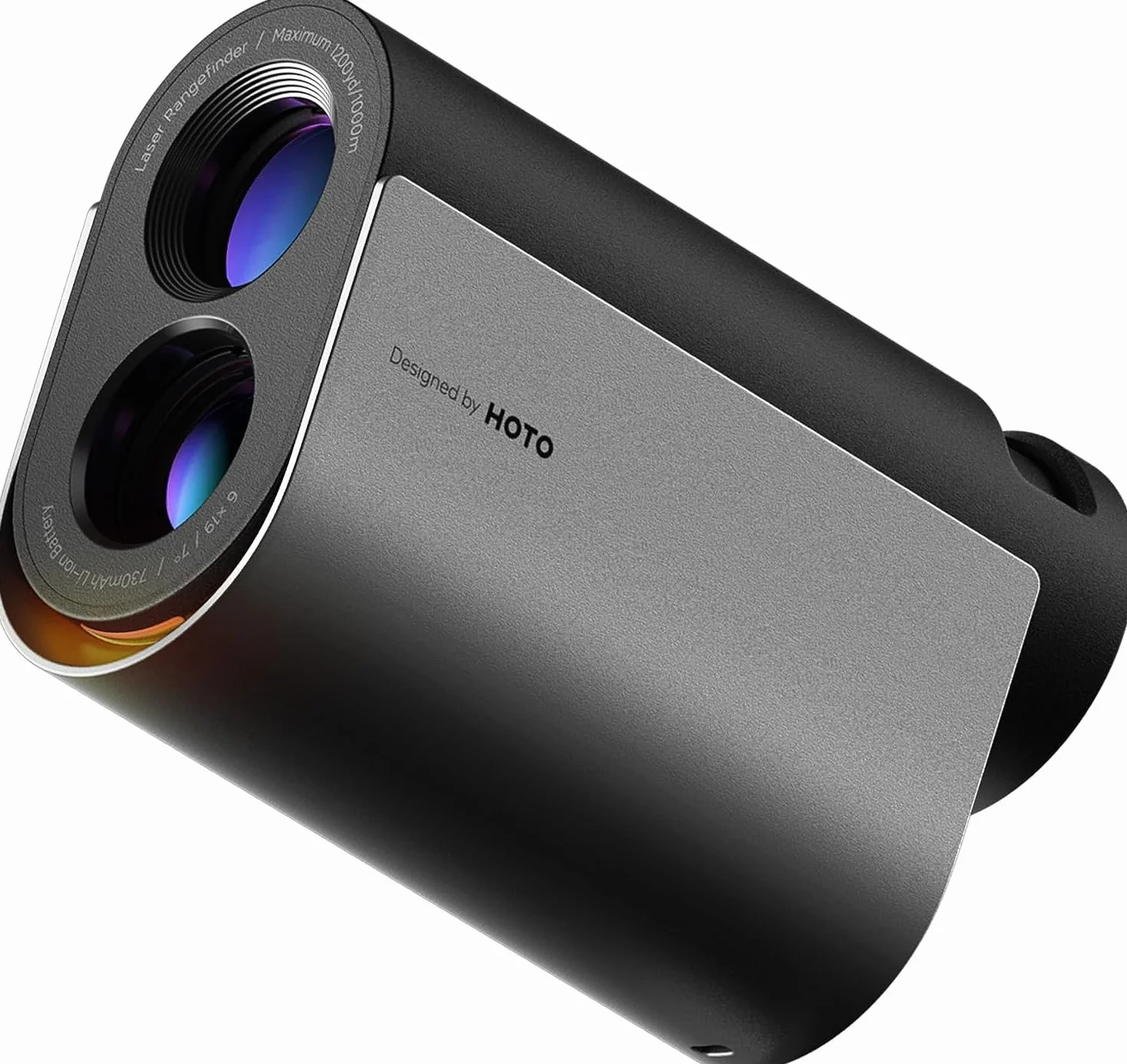 HOTO Télémètre Golf Laser 1100 yd, avec Compensation de Pente/Verrouillage de Drapeau, Grossissement 6 x, Précision ±1 m, Mesure Instantanée 0,5 s, Oculaire en Silicone, Recharge USB-C
