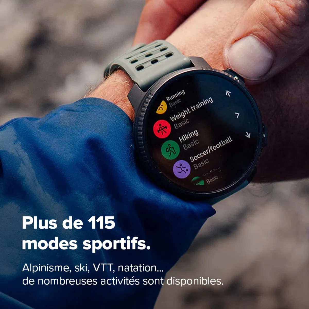 SUUNTO Vertical 2 Montre GPS Sport, Écran Tactile AMOLED Lumineux avec Design Robust, Lampe LED Intégrée, Autonomie 20 Jours, Cartes Hors-Ligne, Navigation Fiable, 115+ Modes de Sport