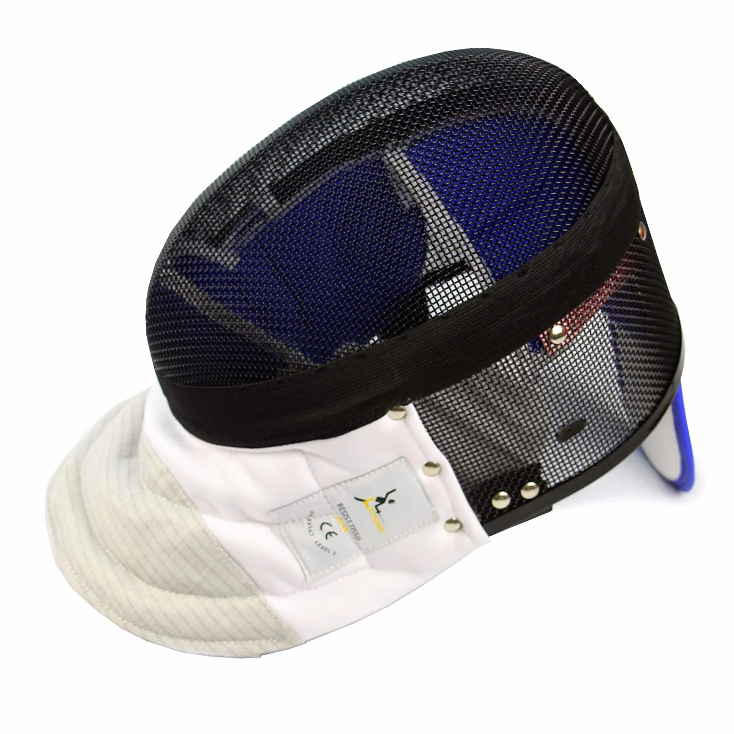 LEONARK Masque de fleuret d'escrime Noir 350NW avec Doublure intérieure Amovible Casque certifié CE