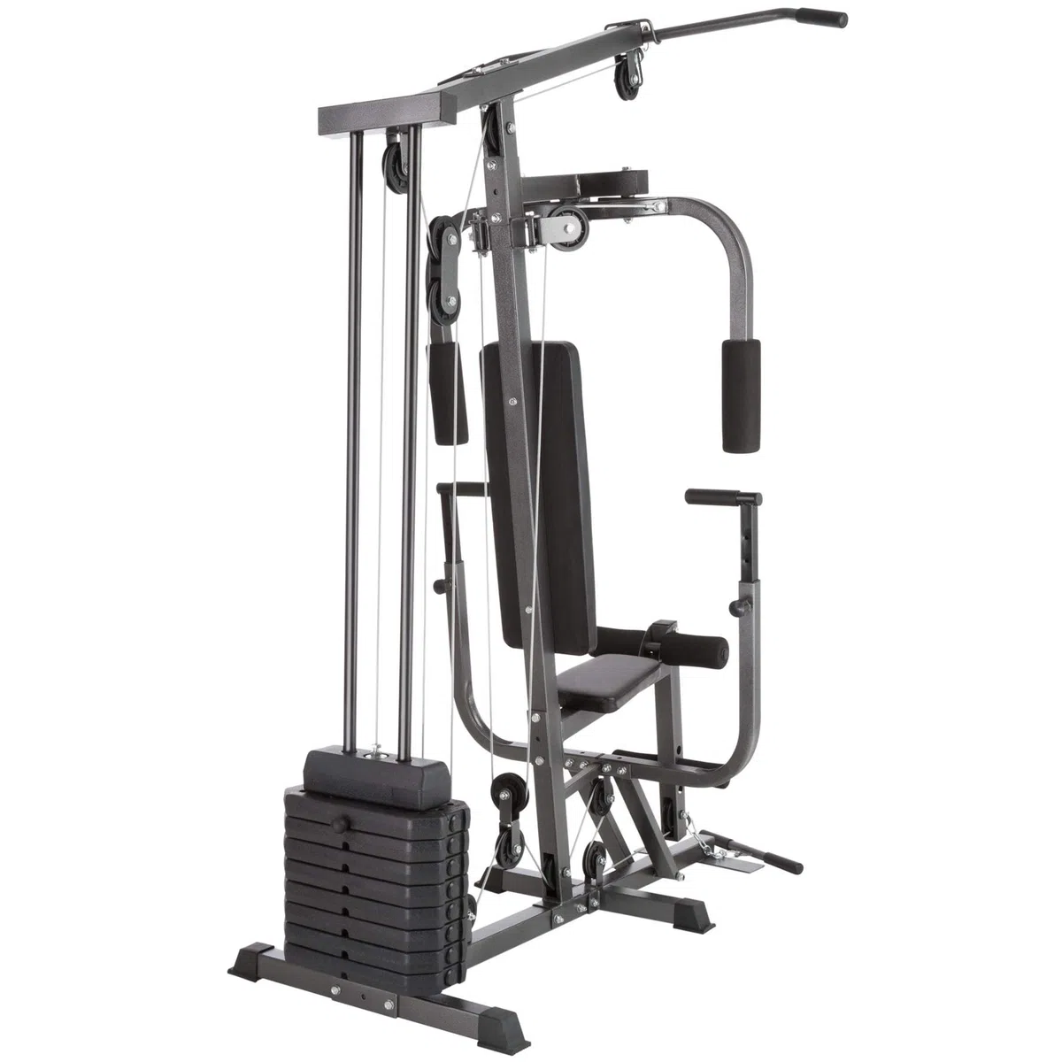 tectake® Station de Musculation, Cage de Musculation, Barre de Tractions, Home-Trainer, Module Papillon, Dispositif d’Extension de Jambe, Appareil musculation, Barre musculation, Sport Maison, Fitness