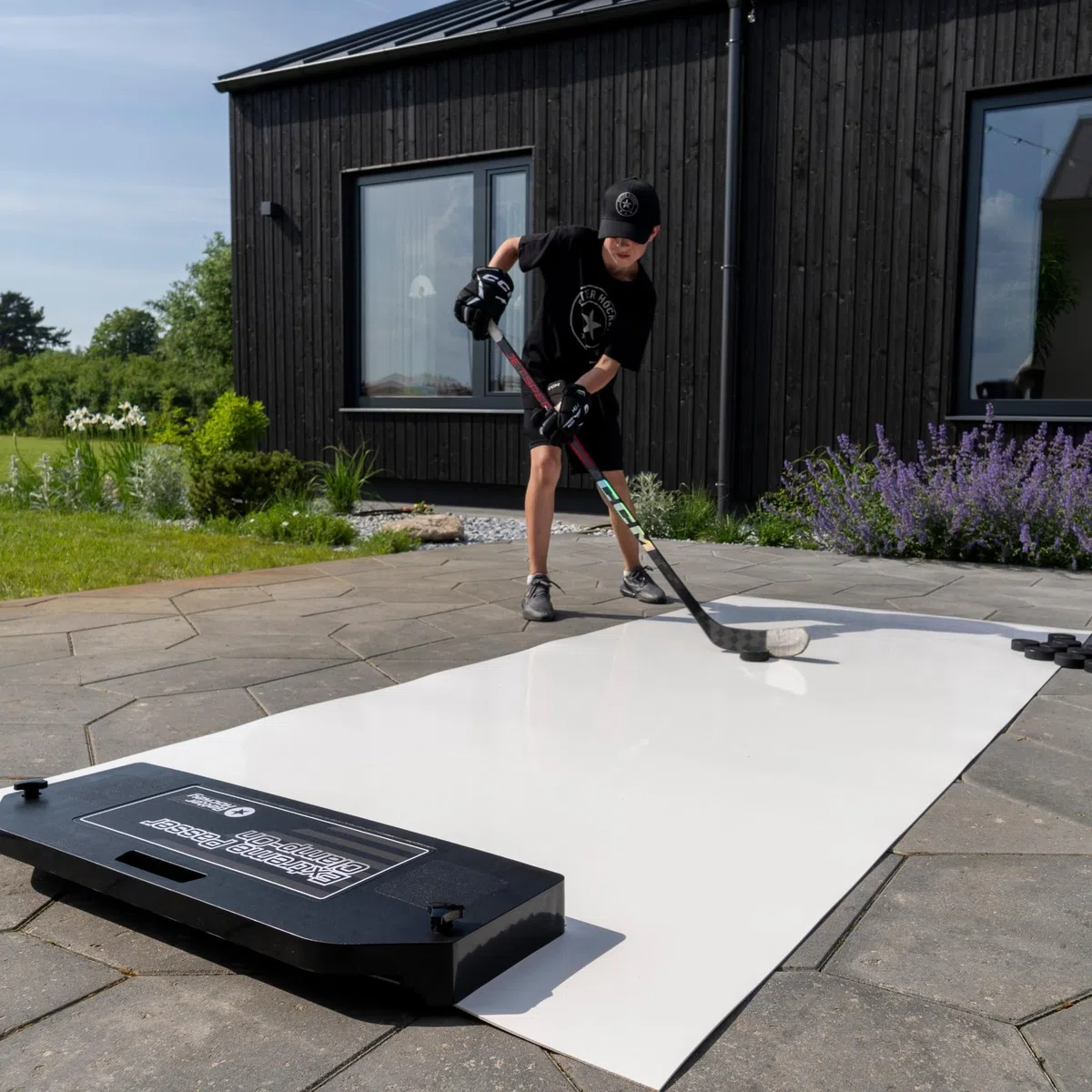 Better Hockey Extreme Roll-Up Shooting Pad - Taille 260 x 122 cm - Excellent Tapis de tir de Hockey - Glisse Incroyable