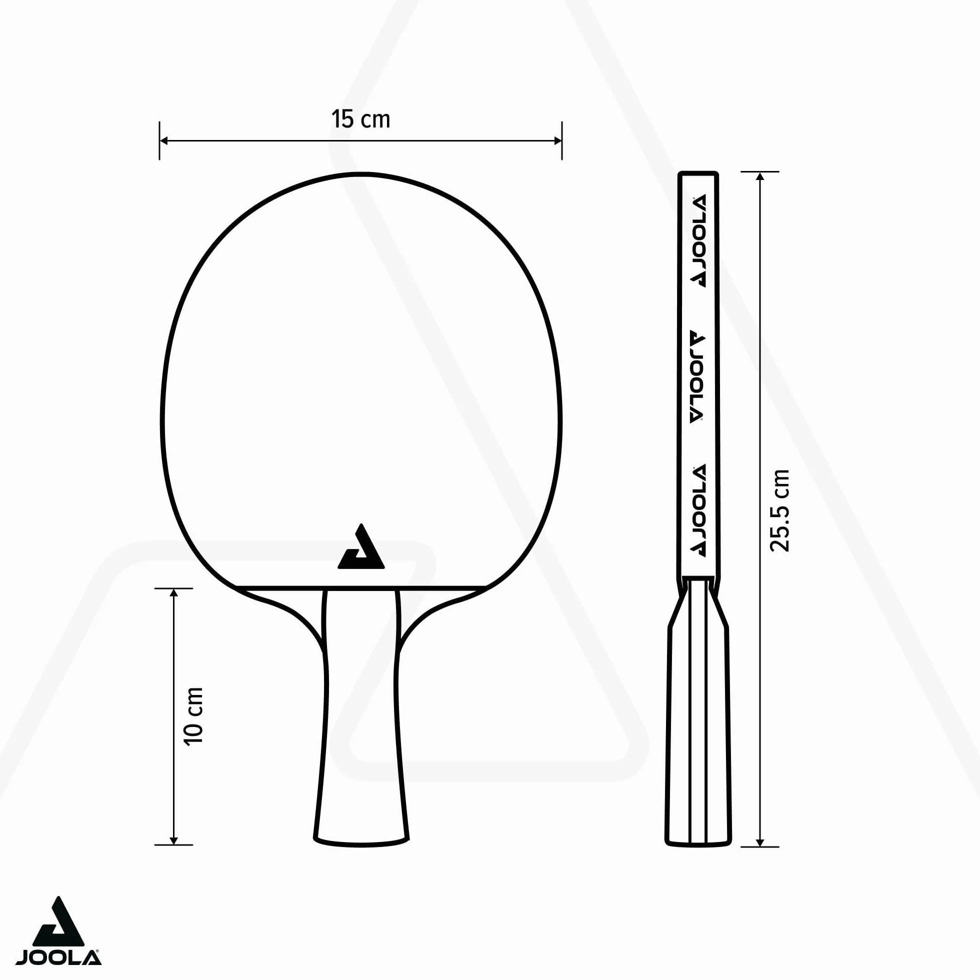 JOOLA Raquette de Tennis de Table Carbon X Pro ITTF Approuvée 7 étoiles Batte Ping-Pong Noir/Gris éponge 2.0 MM