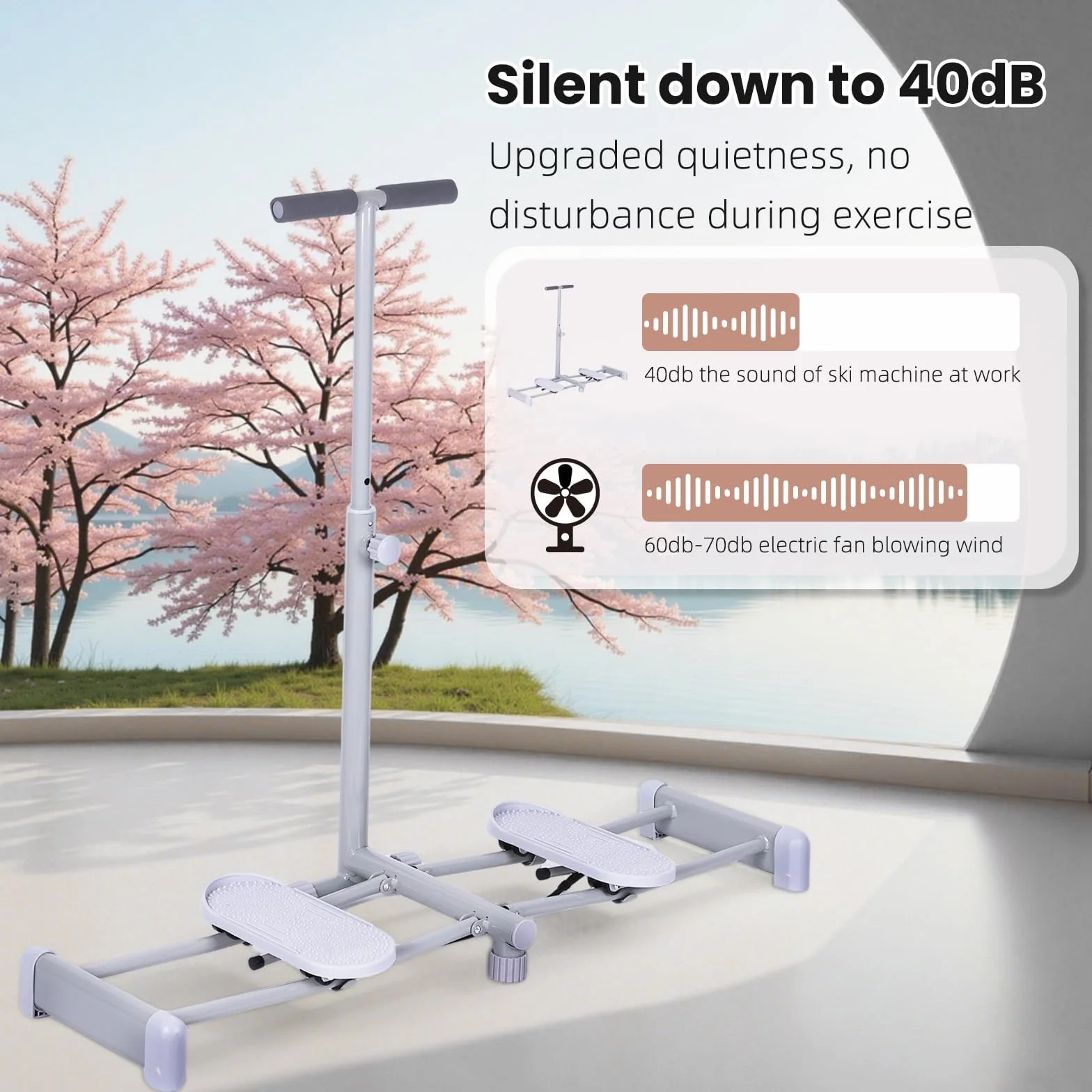 Simulateur De Ski, Entraîneur De Cuisses, Réglable Appareil Pliable pour Jambes, Plancher Pelvien pour Femmes, Appareil De Perte De Poids pour Abdomen, Jambes, Fessiers, Fitness À Domicile