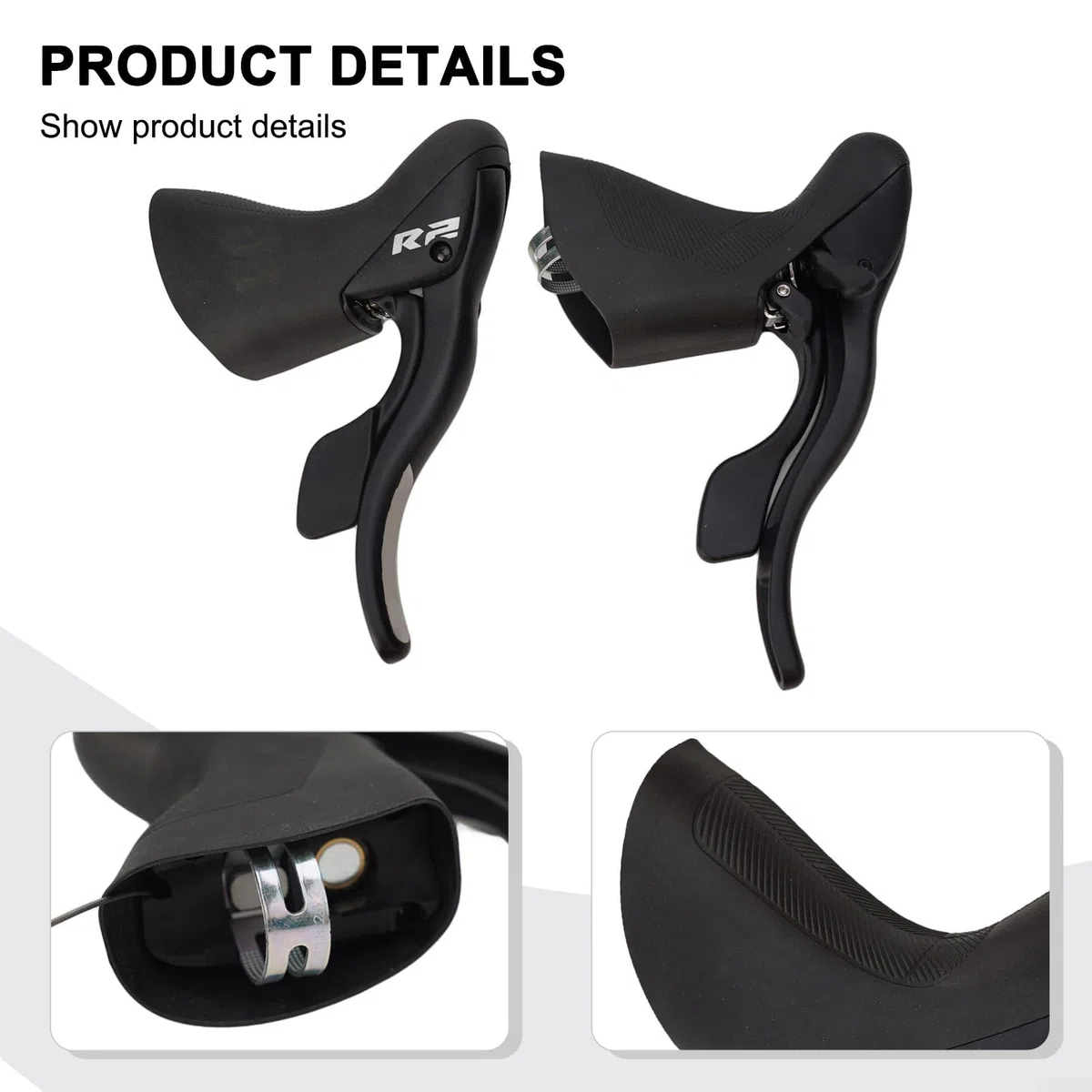 L-TWOO Levier de changement de vitesse pour vélo de route, R2/R3/R5/R7 2 x 7/8/9 vitesses compatible avec dérailleur (R5)