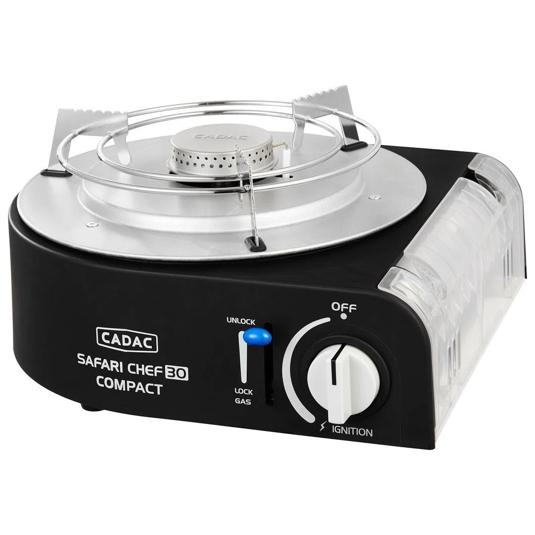 CADAC Safari Chef Compact 30 - Barbecue acier - aluminium - plastique - gaz - Noir - Grill de camping