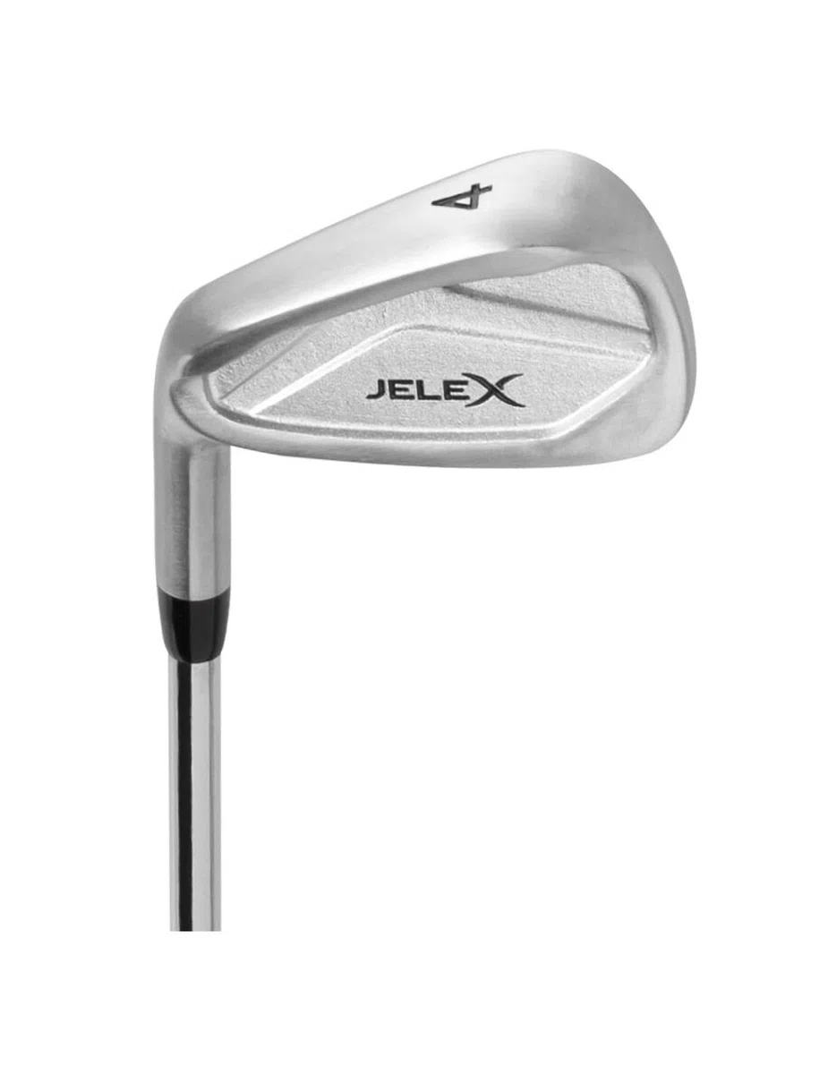 JELEX Fer de golf main gauche en acier inoxydable - Pour les débutants et les professionnels - Pour le terrain de golf ou l'entraînement sur le tapis de frappe - Fer 3, 4, 5, 6, 7 et SW, PW