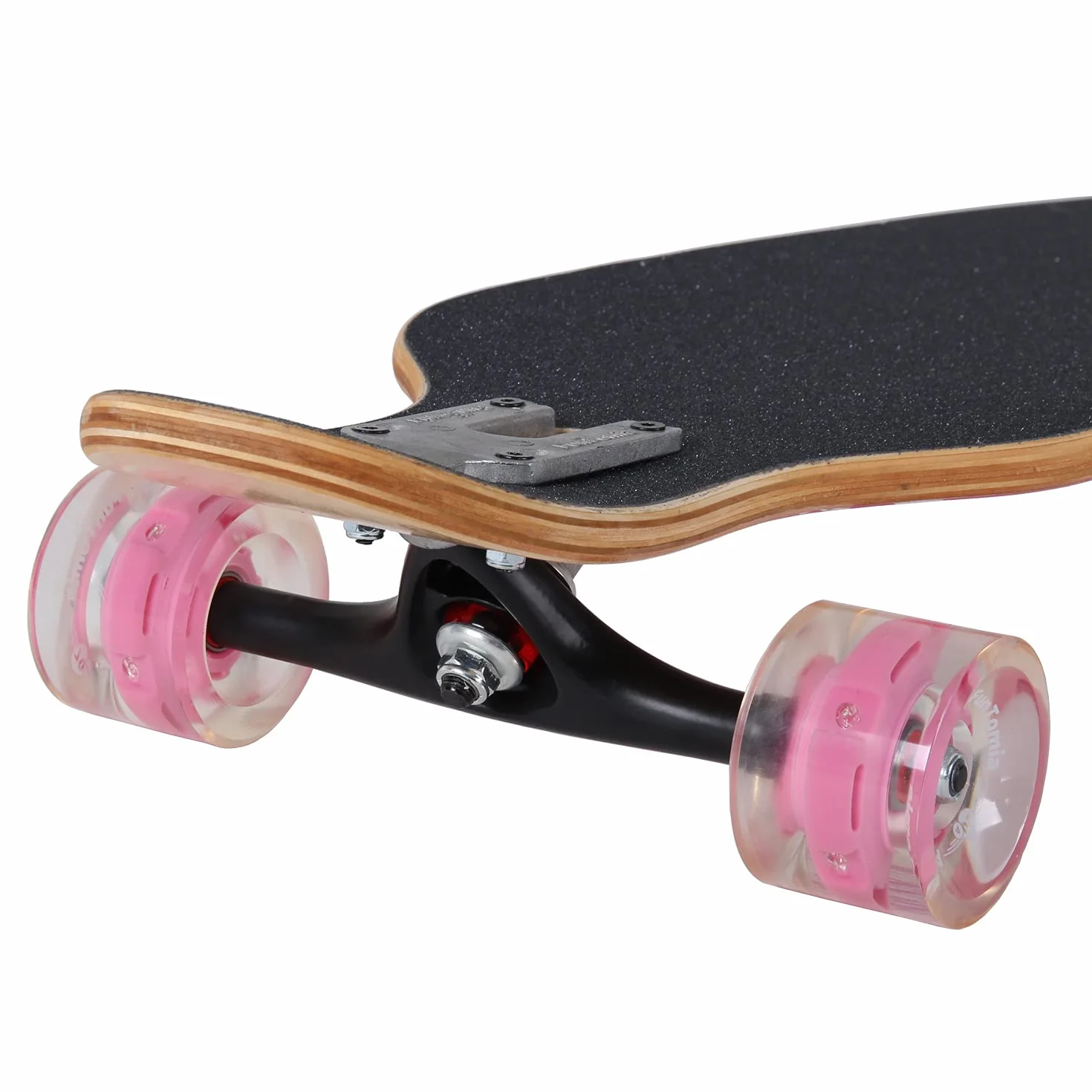 FunTomia Longboard Drop Through Cruiser Skateboard complet avec roulement à billes Mach1 High Speed T-Tool