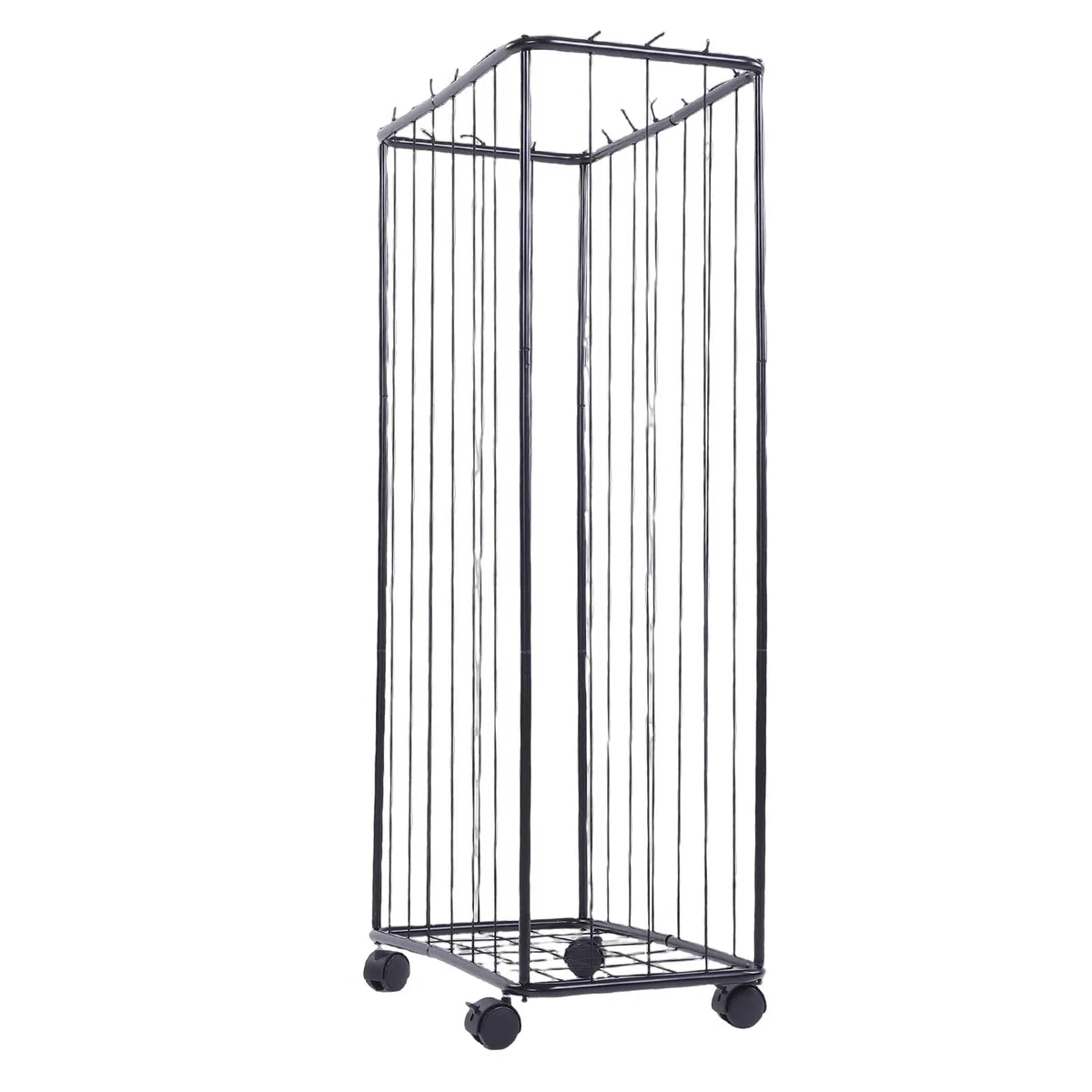 Cocoarm Chariot de Rangement pour Ballons de Sport 56 X 34 X 116 Cm avec Larges Sangles Extensibles et 4 Roues Silencieuses pour la Maison, la Salle de Sport, la Salle de Jeux,