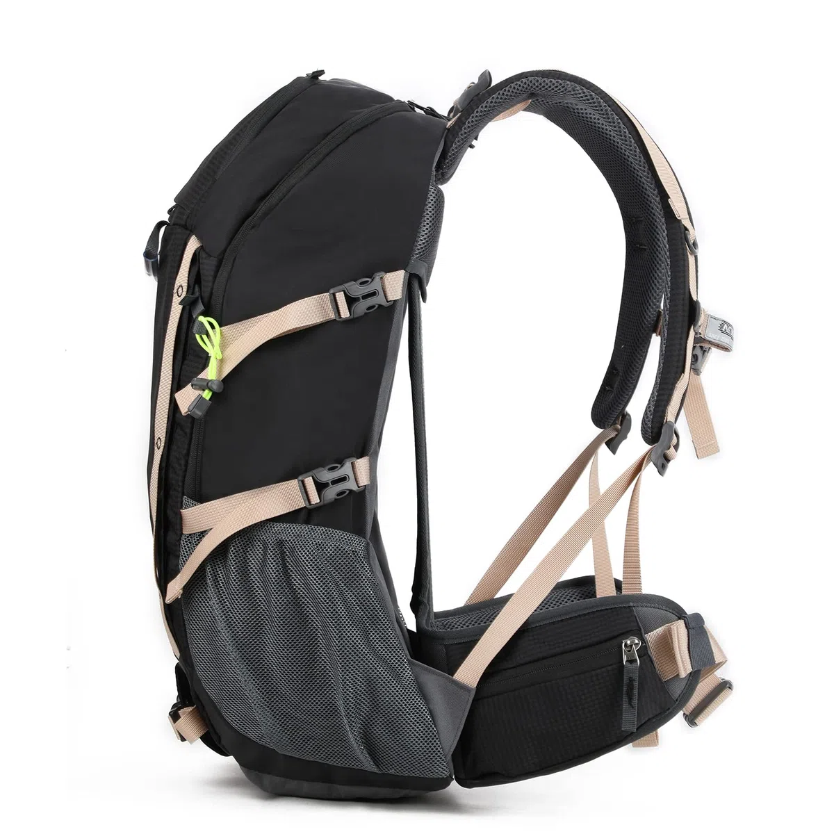 Aoking Sac à dos pour la randonnée/escalade,éléments standards :panneau en maille amovible,imperméable,sifflet SOS,housse de pluie,options :poche à eau 2 litres,sacs de couchage