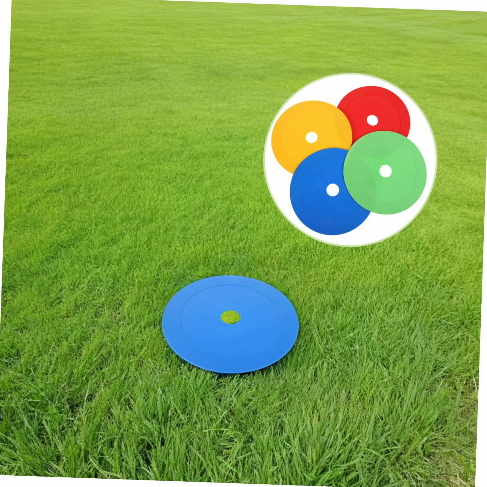Abaodam 25 pièces Disques De Marquage Antidérapants pour Entraînement Football Lot Disques Ronds Colorés