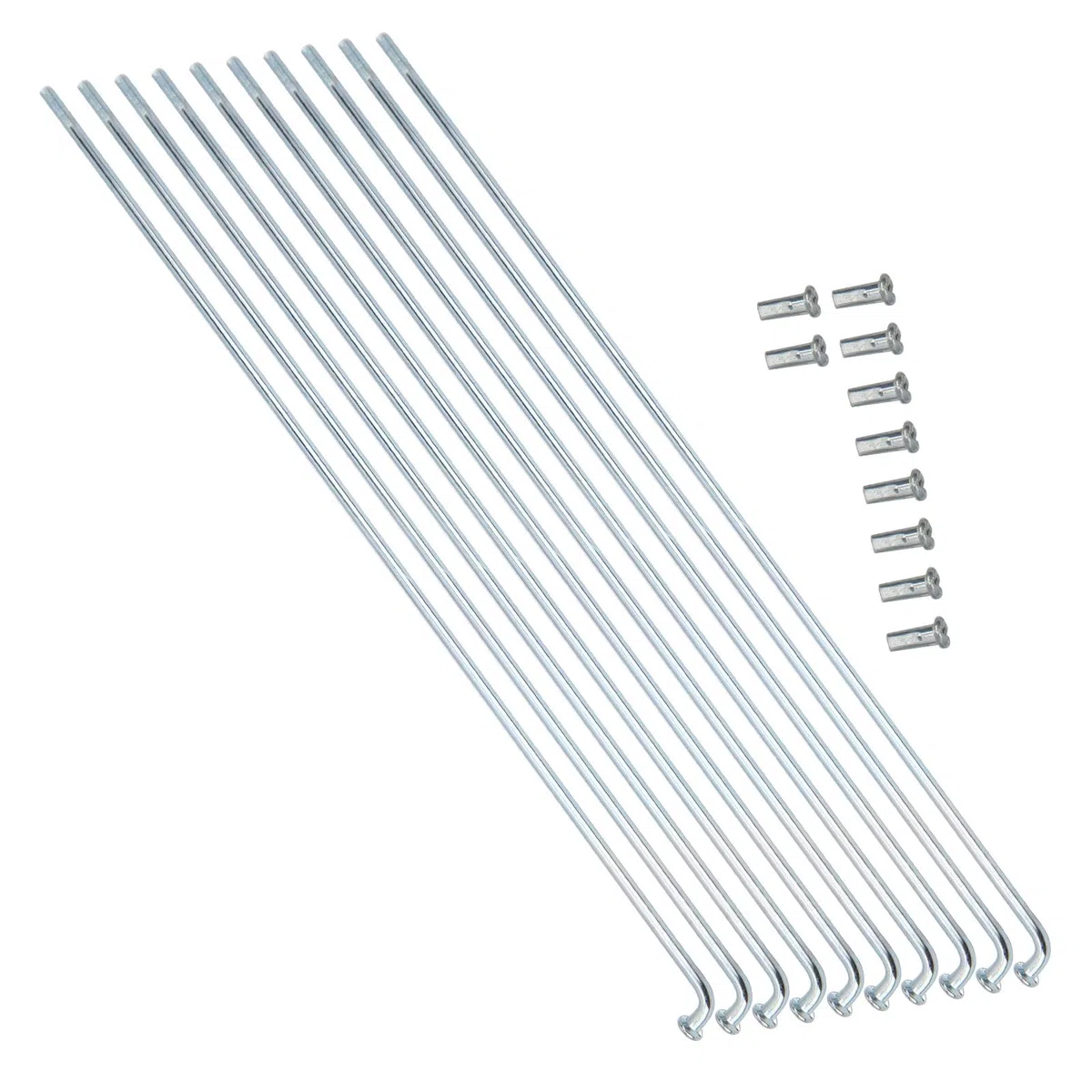 Lot de 10 rayons de vélo - En acier inoxydable - 13 G - 2,2 mm