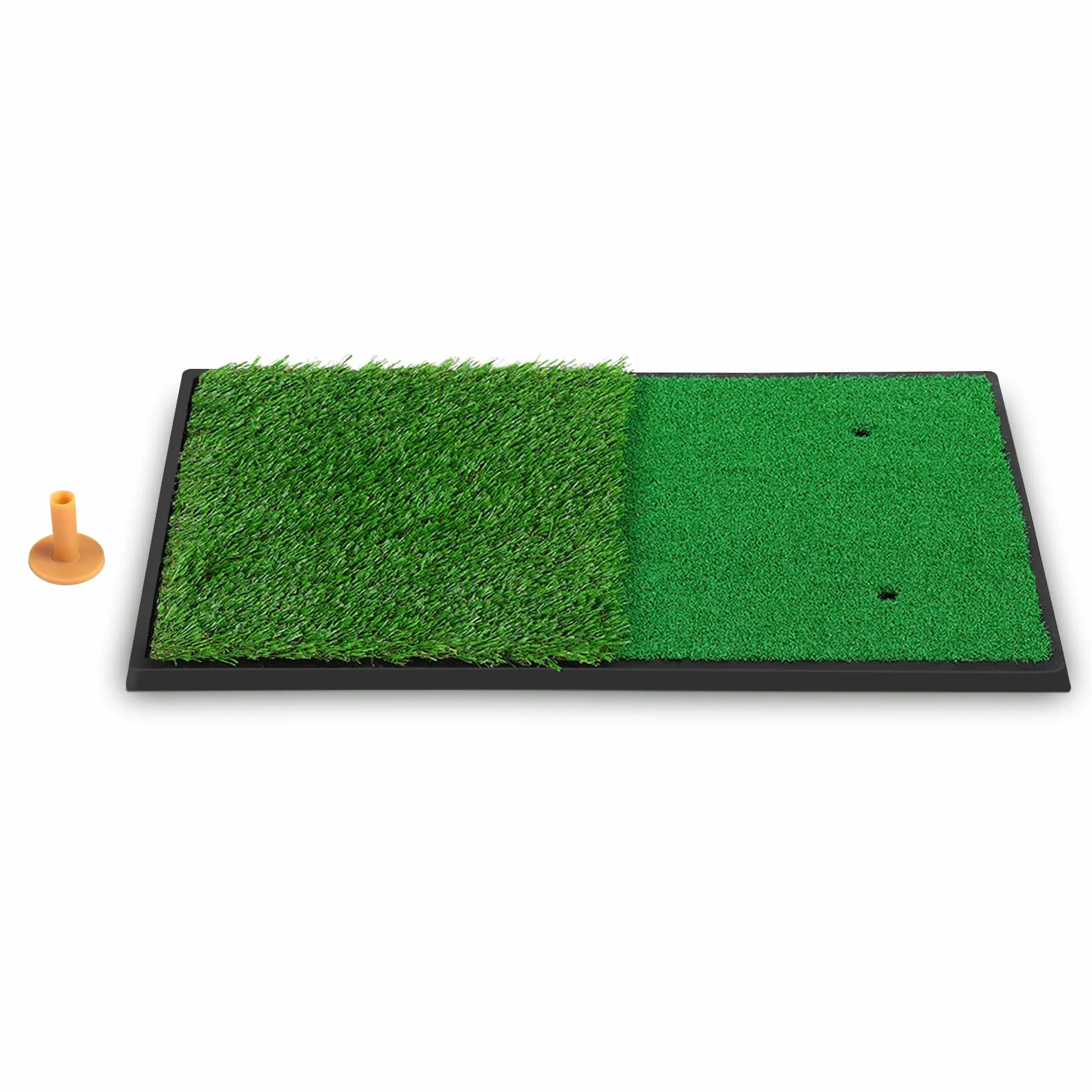 Tapis de Golf, Tapis de Portable Tapis d'entraînement Pratique de Tapis 2 Couleurs Herbe de Jardin, Extérieur Entraînement Pratique Frappant Le Coussin de Coussin en Fausse Herbe