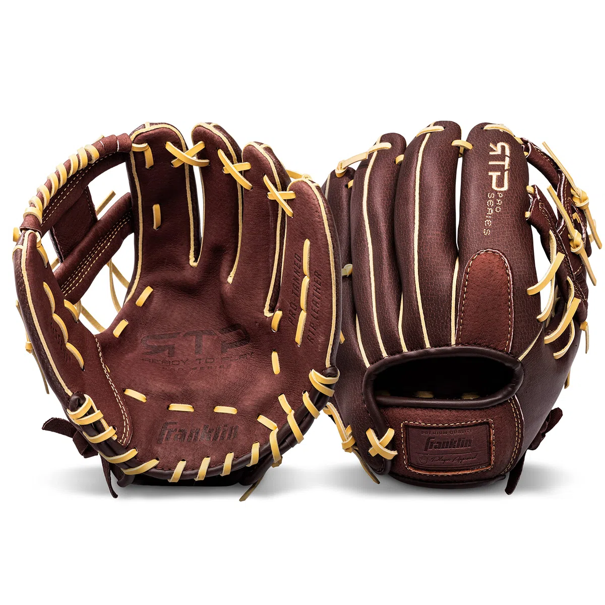 Franklin Sports RTP Pro Gant de Baseball pour Adulte et Adolescent Droite Camel