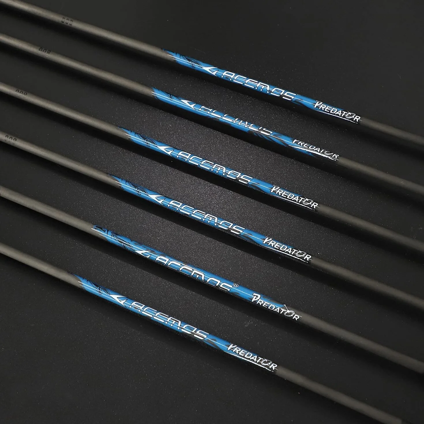 12pcs Diamètre Intérieur 4.2mm .165" 22-32 Pouces Flèches Spine 300 350 400 500 600 700 800 900 1000 Adulte Jeunesse Flèche Carbone avec Encoche Rotative pour Arc à Poulies et Arc Recurve Style1