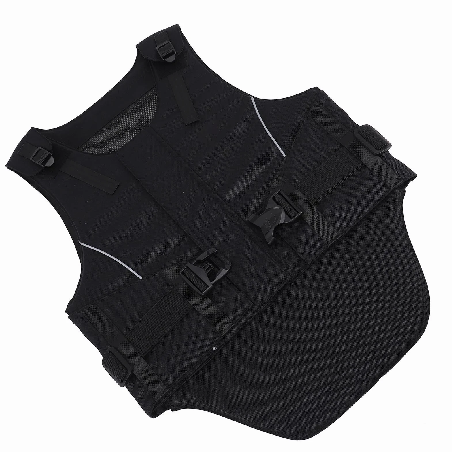 Tbest Gilet équestre rembourré en mousse de sécurité absorbant les chocs pour l'équitation, les courses en plein air