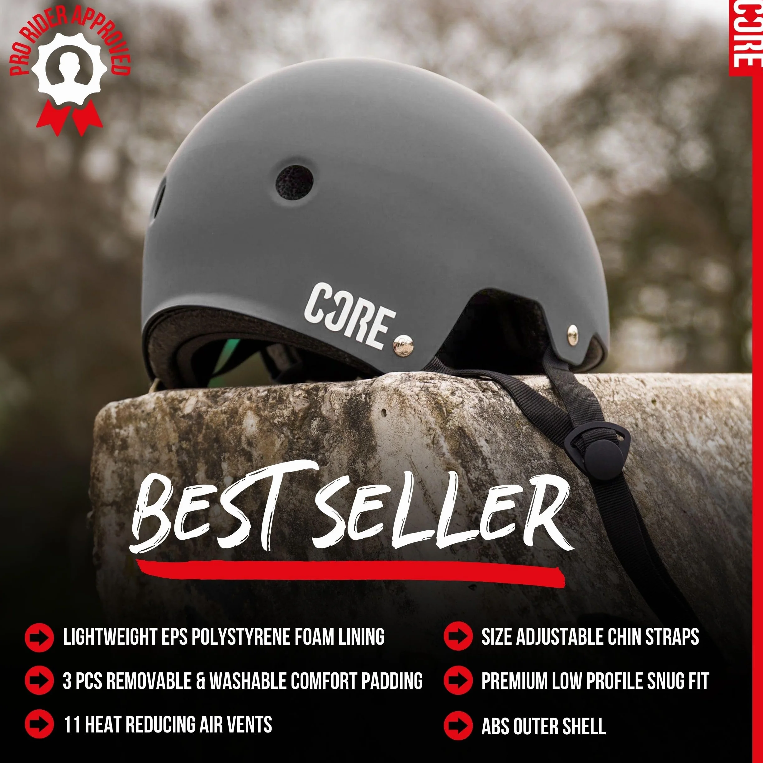 CORE Basic Casque Gris XS-S