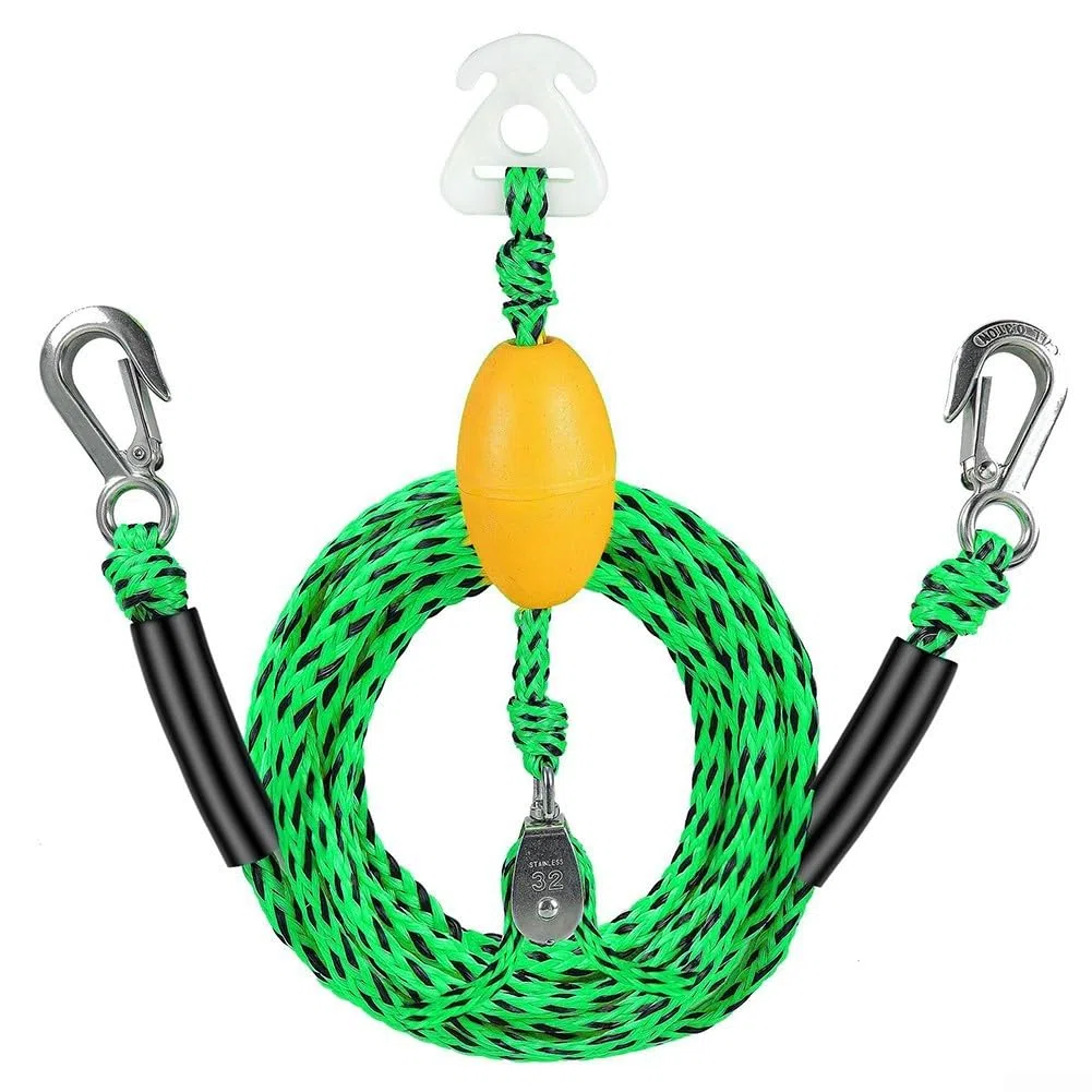 Corde de remorquage professionnelle de 5,2 m, capacité de 2177,2 kg, conçue pour le ski nautique et pour la sécurité des tubes