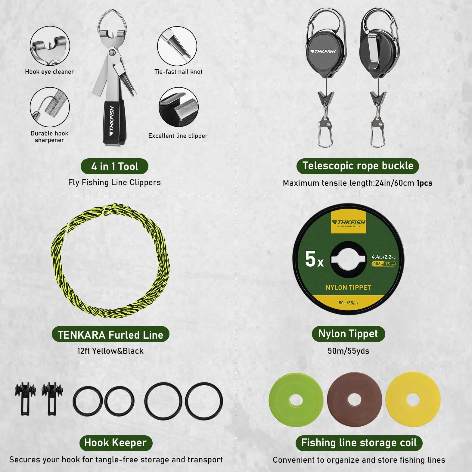 THKFISH Tenkara Kit de canne à pêche à la mouche télescopique en fibre de carbone 24T avec étui de transport, ligne de pêche et leurre de pêche à la mouche pour ruisseaux, truite, bar, saumon, 2,5 m