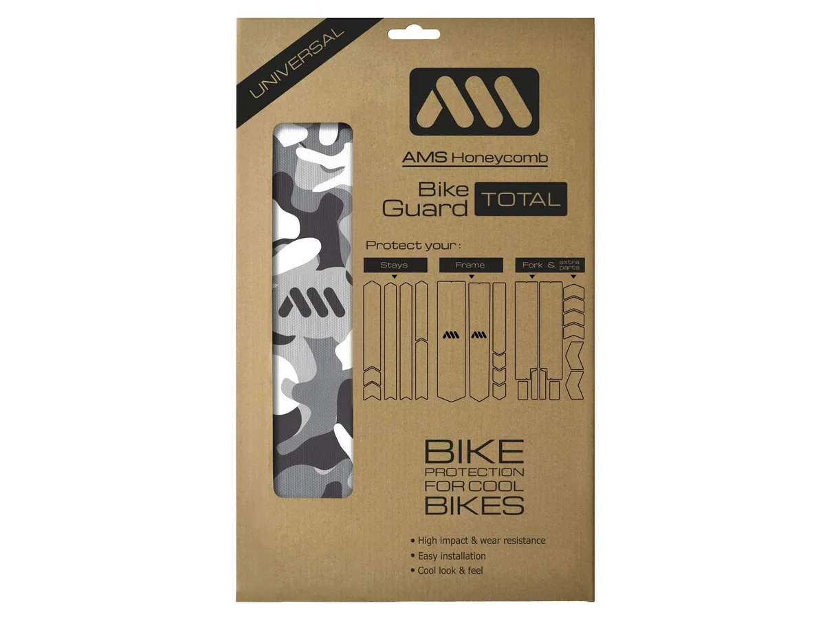 All Mountain Style AMS Protège-cadre à forte résilience Total – Protégez votre vélo contre les rayures et les bosses