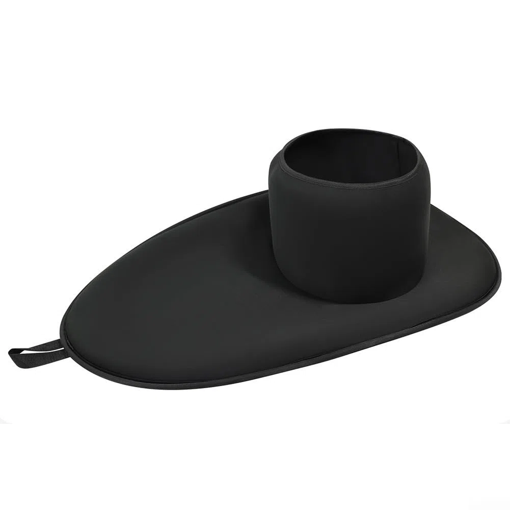 Jupe de kayak imperméable en néoprène pour cockpit de 90 x 52 cm, poignée à dégagement rapide, élastique pour poitrine de 85 à 105 cm, pour sports nautiques, équipement marin