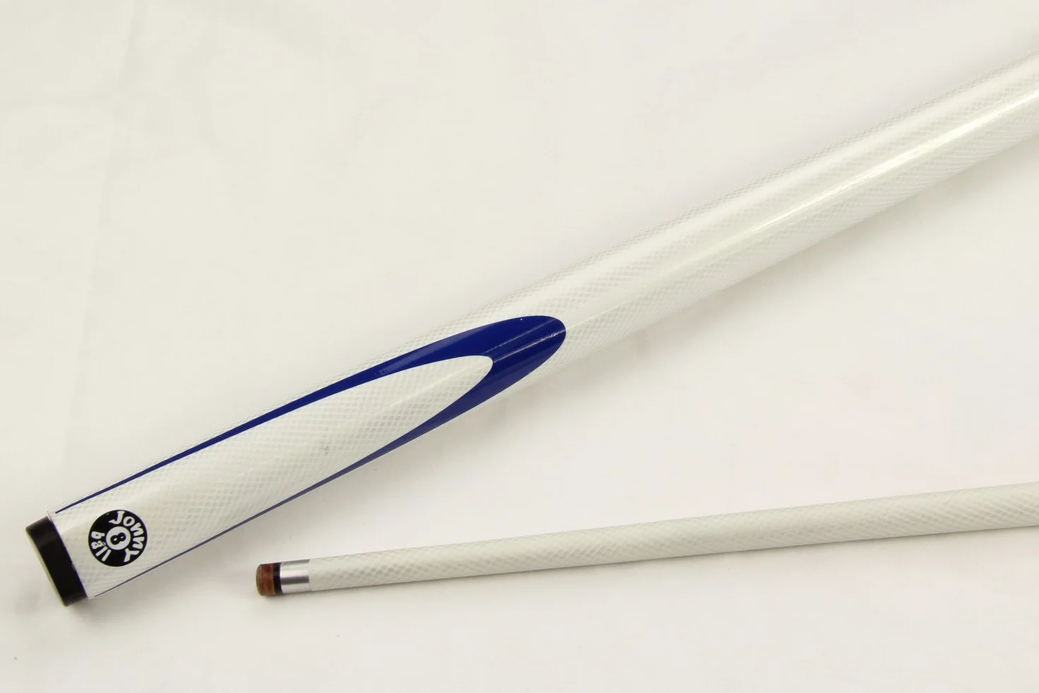 57 "Enfer Blanc 2 Section Graphite Snooker Billard – 9mm Pointe