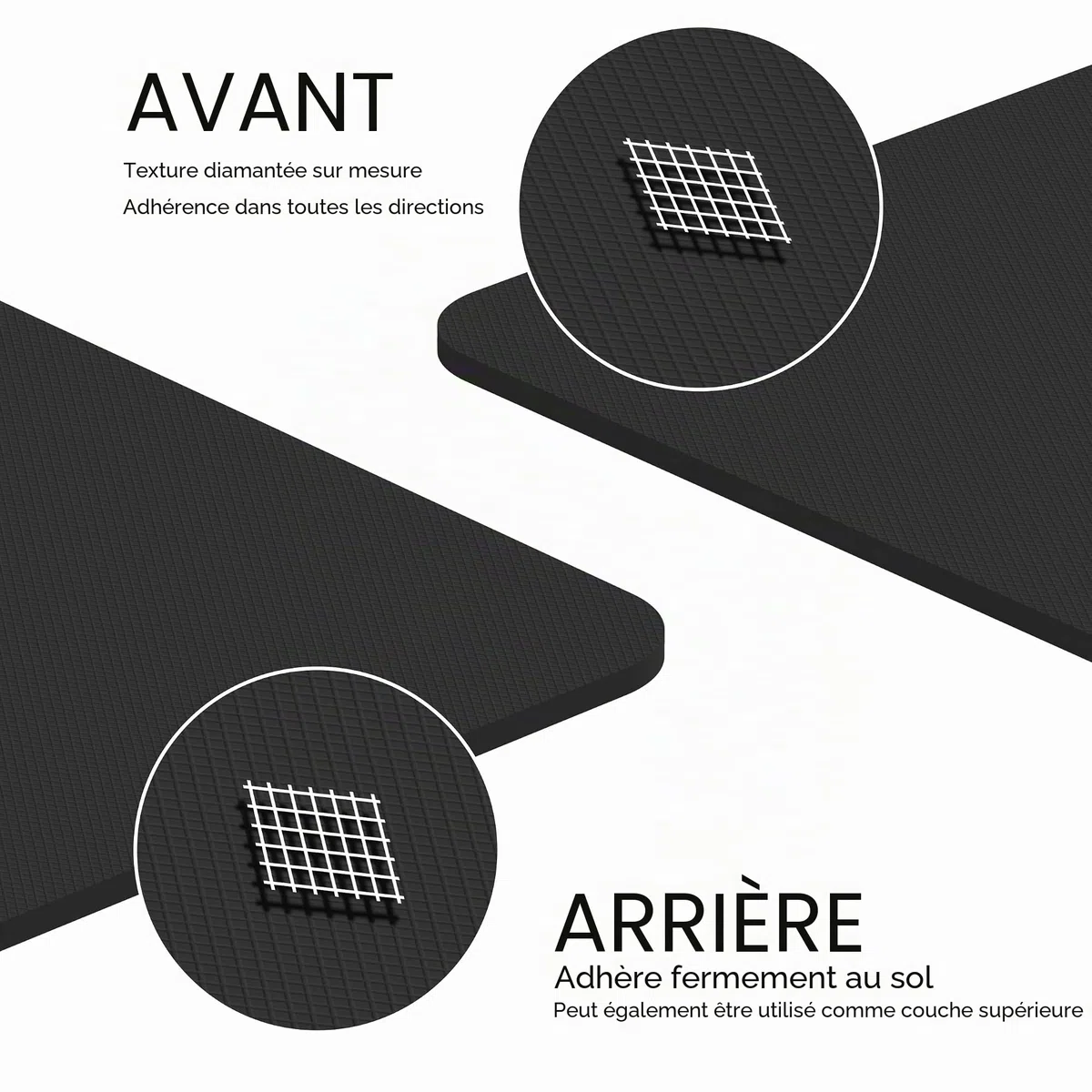 Grand tapis d'exercice - Extra large et extra épais pour homme et femme (183 cm x 80 cm x 10 mm) - Tapis de yoga antidérapant en TPE pour entraînements à domicile, pilates, gymnastique