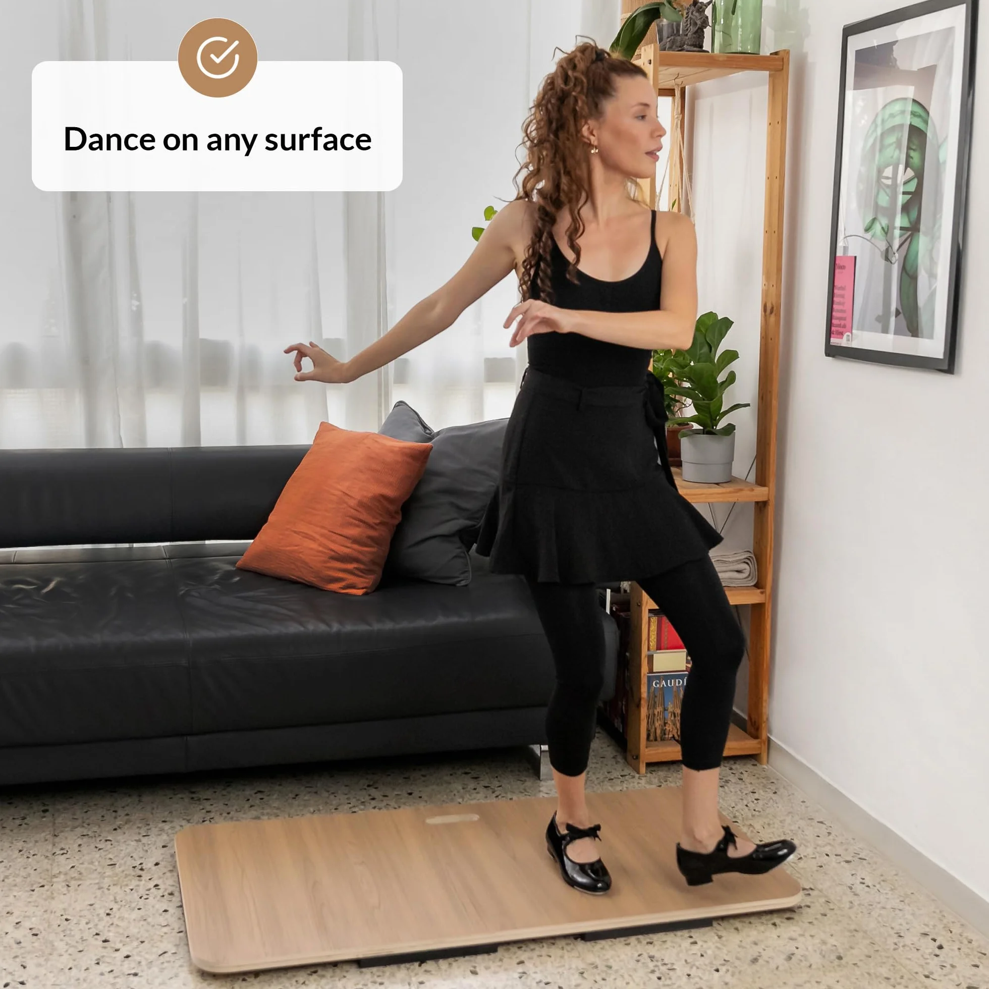 Planche De Claquettes Pour Danse | Plancher De Danse Portable Toute Surface | Plancher De Claquettes Coussiné | Plancher Pratique Danse A La Maison Et Studio | Plancher Pratique Danse Pour Danseurs