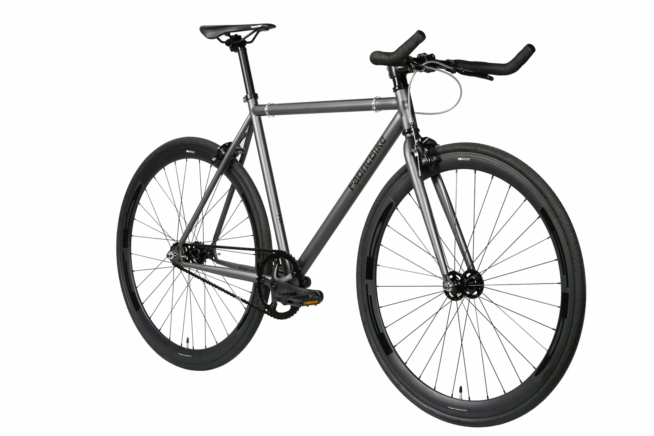 FabricBike Original - Vélo Fixed Gear Bike, Roue 28", vélo à pignon Fixe, vélo Simple Vitesse, Cadre Acier Hi-Ten, 10,45 kg (Taille M).