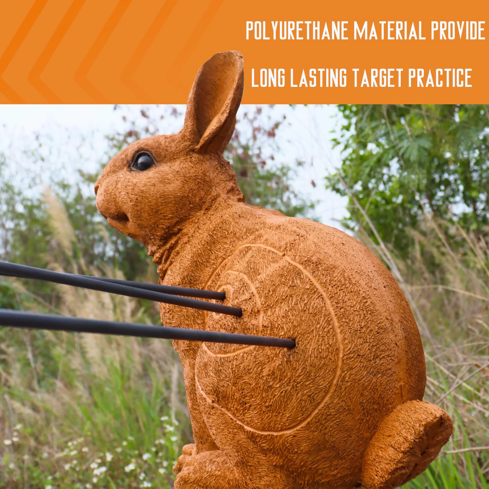 Archery Targets Rabbit 3D Animal Shooter avec support de groupe pour la chasse aux cibles