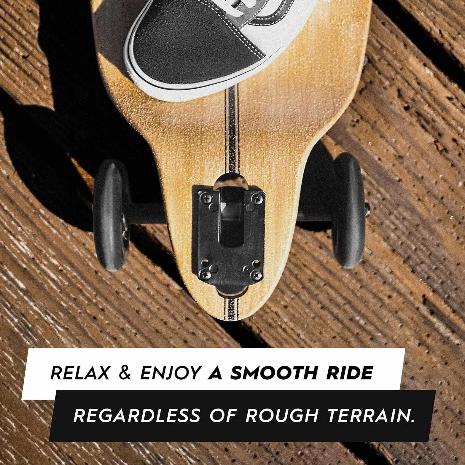 Longboard Bambou Noyau Dur Érable Roues 100 mm Glider Collection